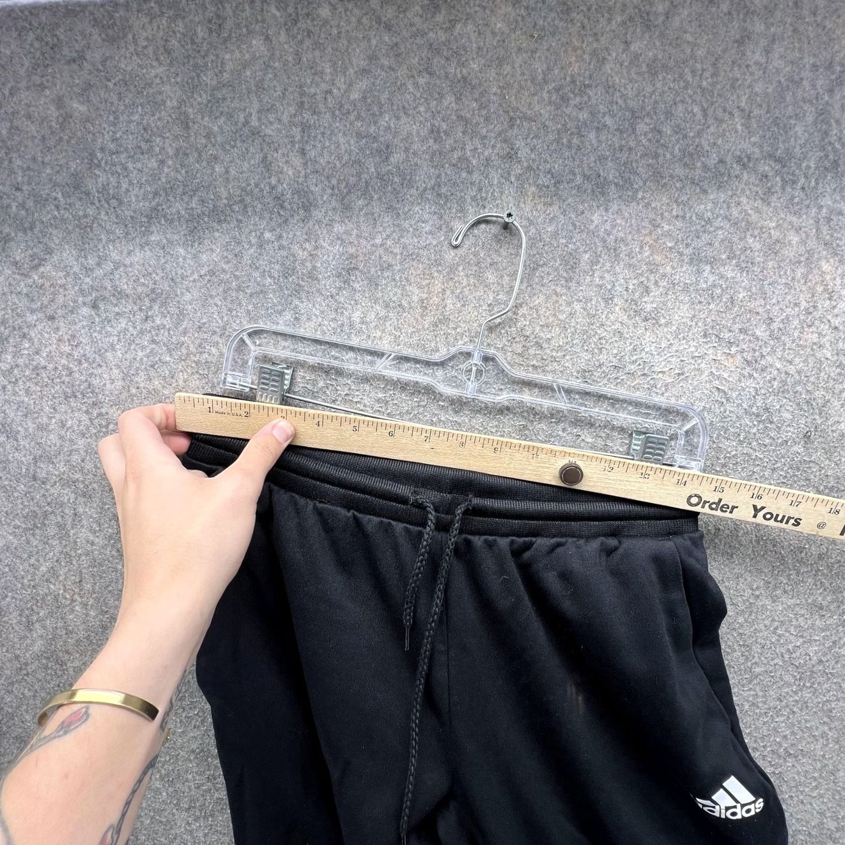 Adidas Adidas Jogger Pants Mens M Black AEROREADY Knit Elastic Waist Athletic Size US 31 - 5 Thumbnail