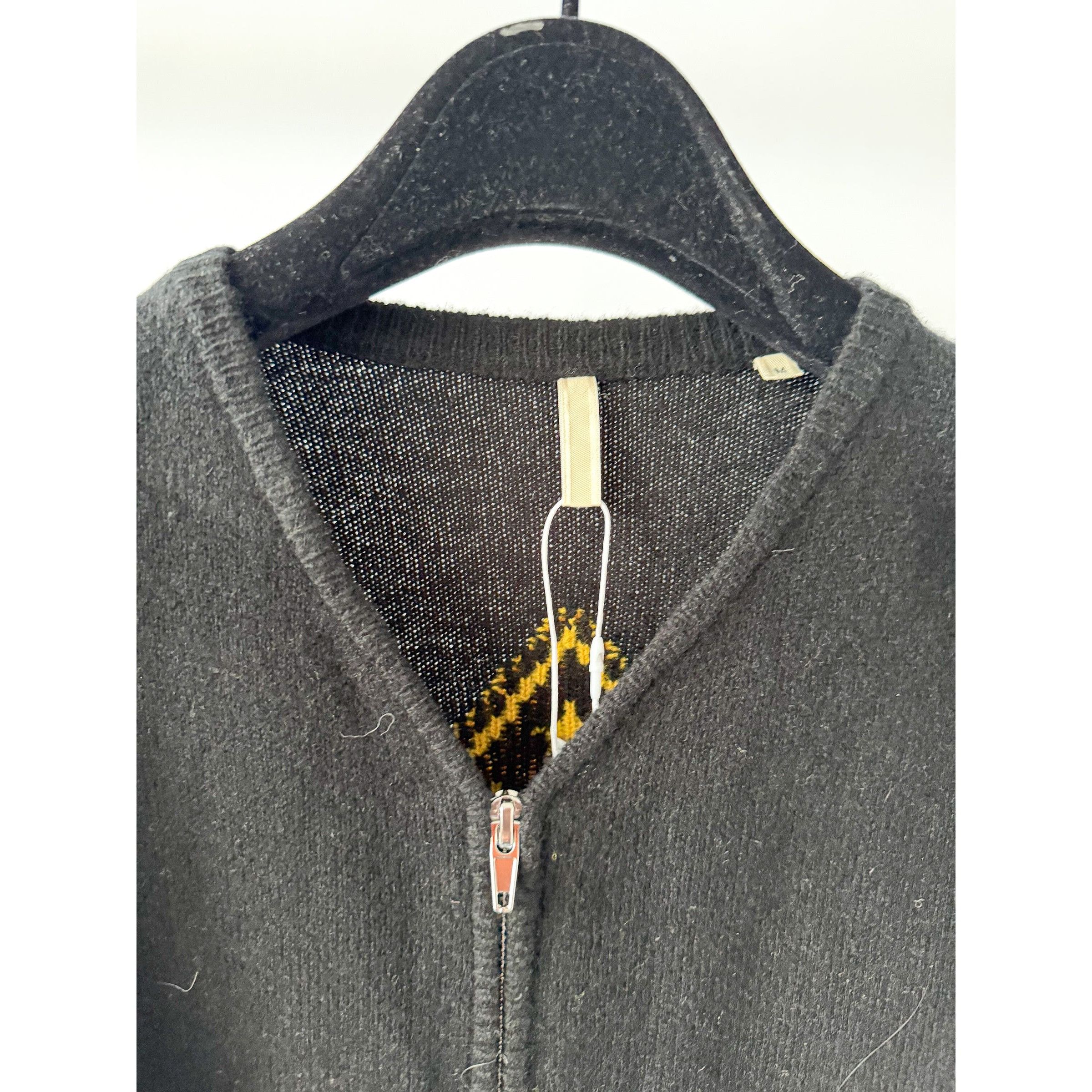 Sunflower Sunflower Black Movie Merino Wool Zip Cardigan Size US XL / EU 56 / 4 - 3 Thumbnail