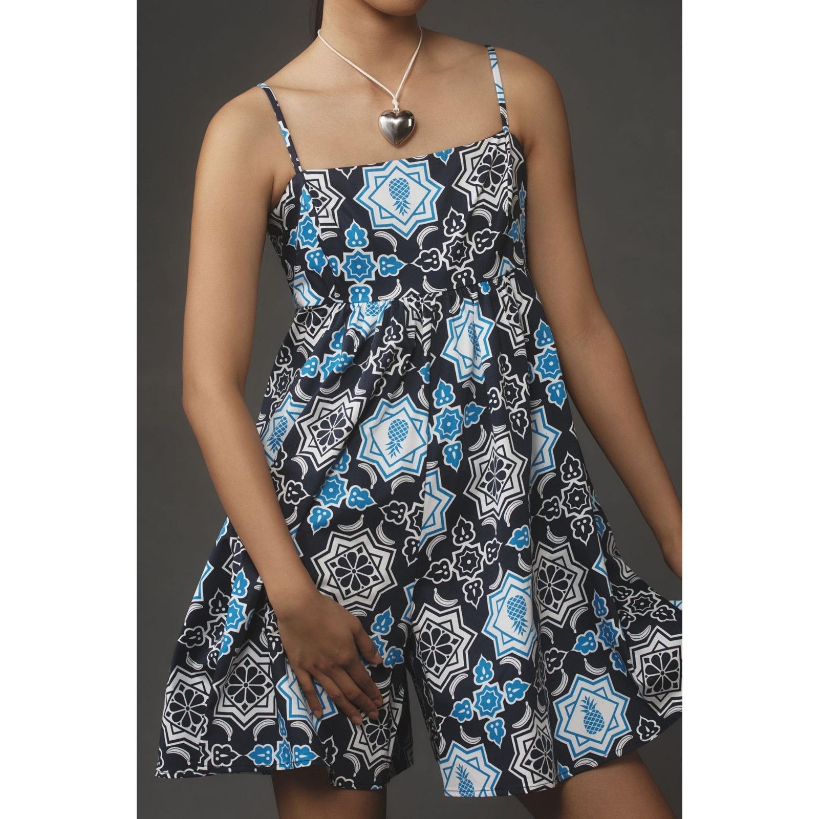 Anthropologie New Anthropologie Hutch Bandeau Romper $160 LARGE Blue Size 34" / US 12 / IT 48 - 2 Thumbnail