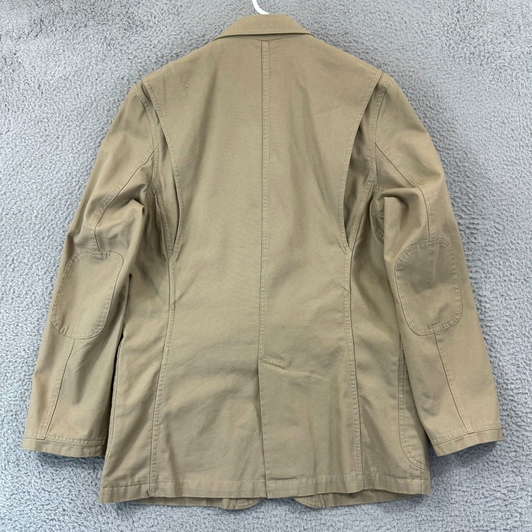 Vintage Duluth Trading Blazer Mens Medium Beige Long Sleeve Jacket Overcoat Casual Workwear Travel Jacket Blazer Mens Regular Chest 44 in Beige Clothing Size US M / EU 48-50 / 2 - 2 Thumbnail