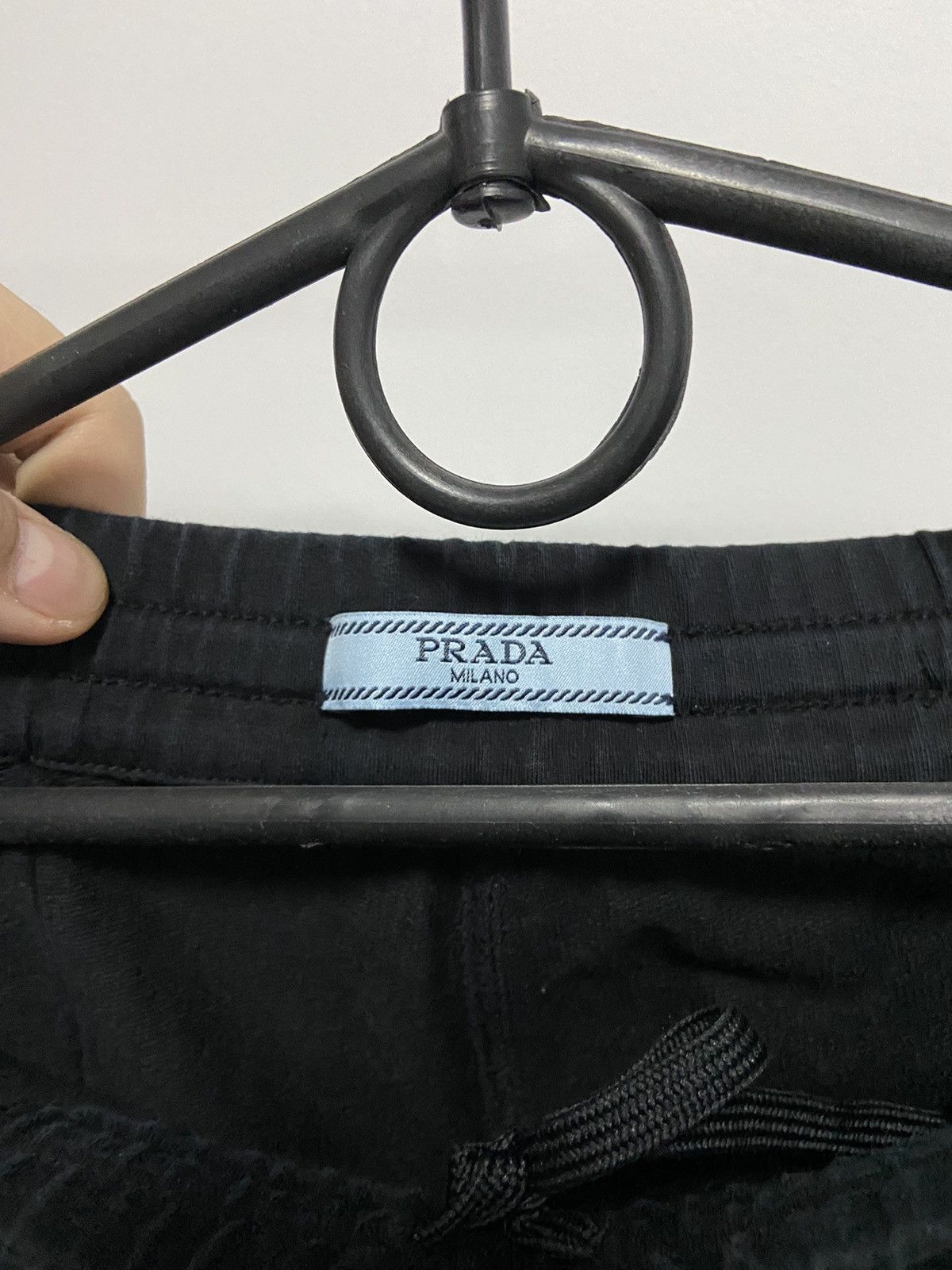 Prada × Vintage Prada cropped Pants Vintage Luxury black tab Logo Size US 32 / EU 48 - 5 Thumbnail