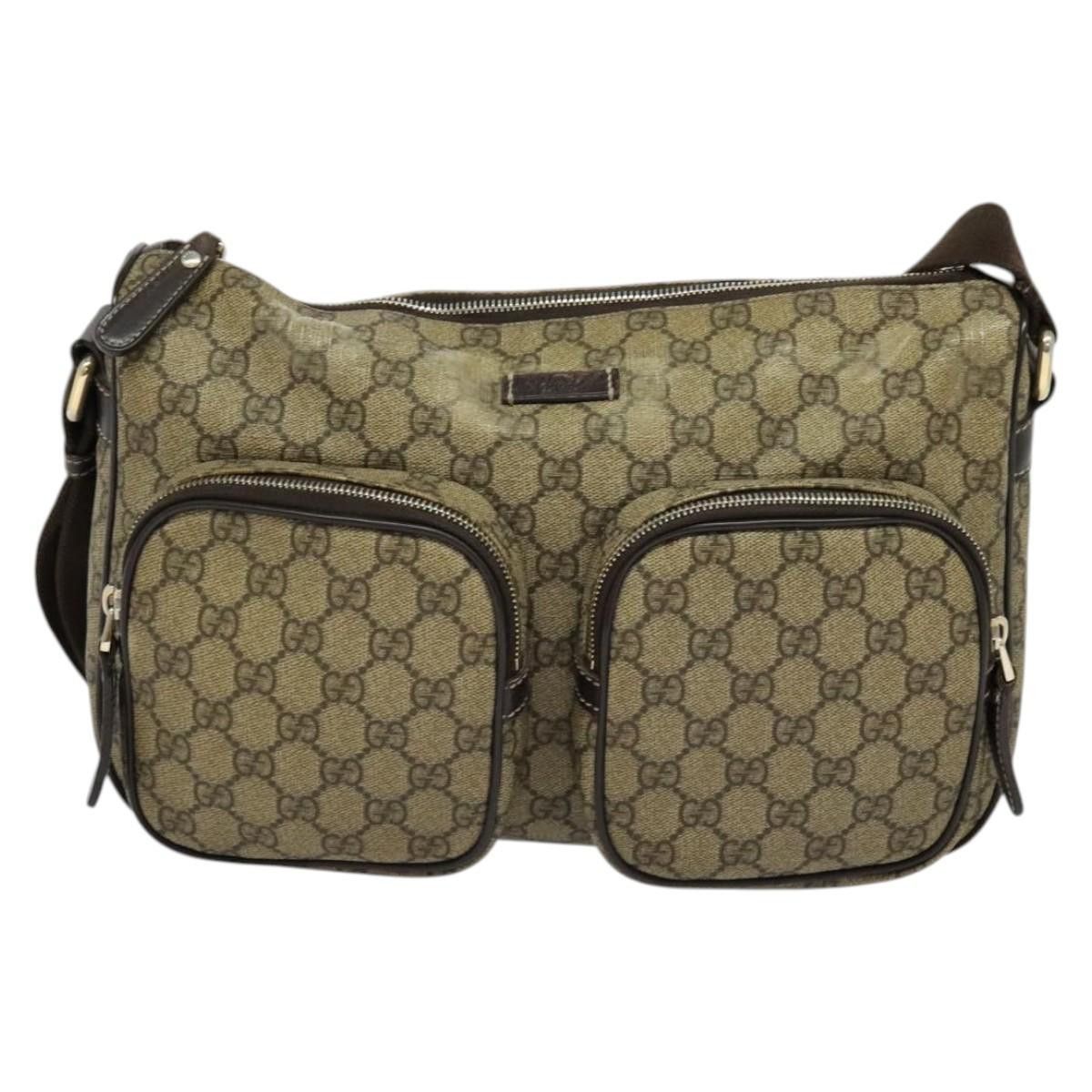 Gucci GUCCI GG Supreme Shoulder Bag Pvc Beige Gold Size ONE SIZE - 2 Thumbnail