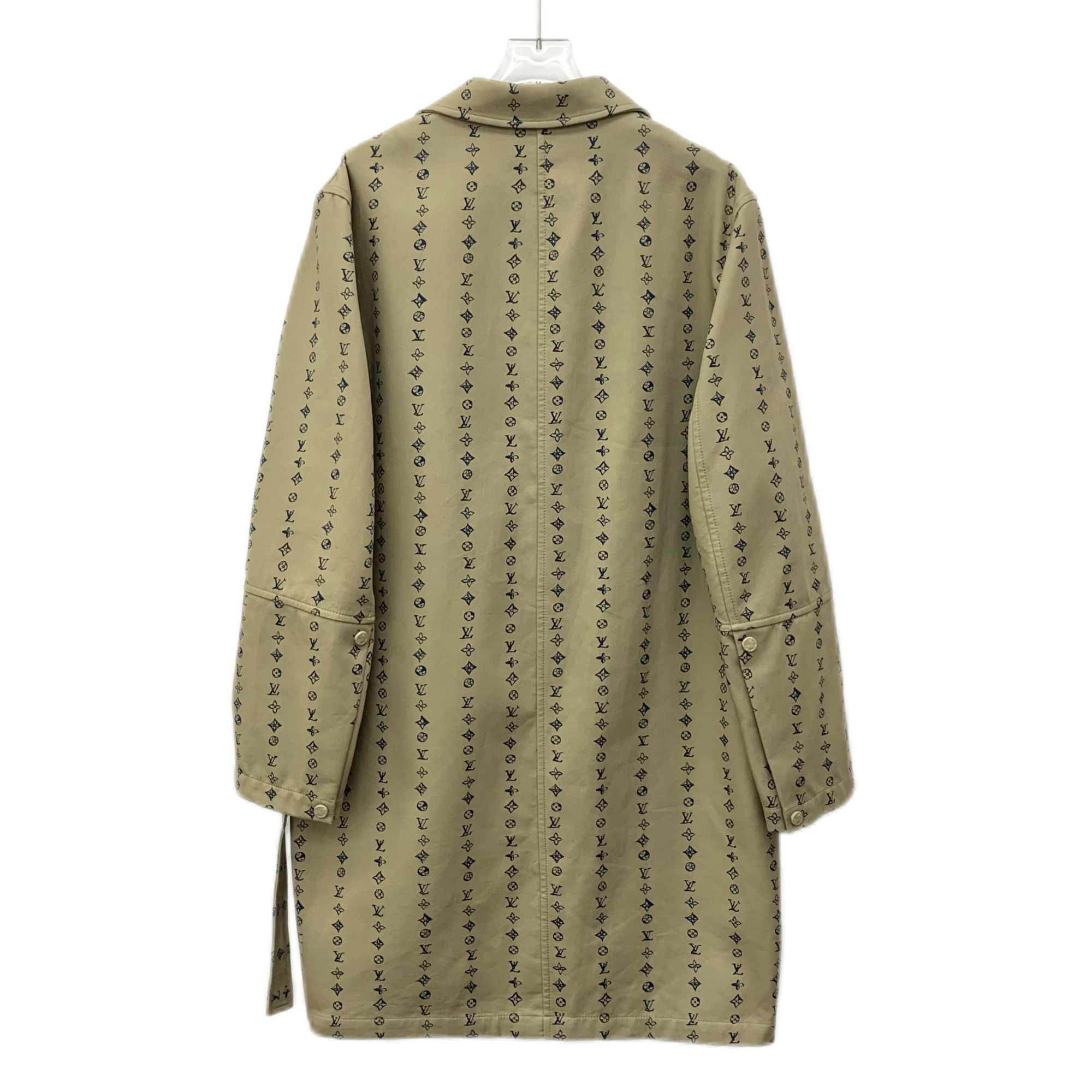 Louis Vuitton Louis Vuitton Brown Monogram Long-Sleeve Cotton Coat 46 Made Size US S / EU 44-46 / 1 - 7 Thumbnail