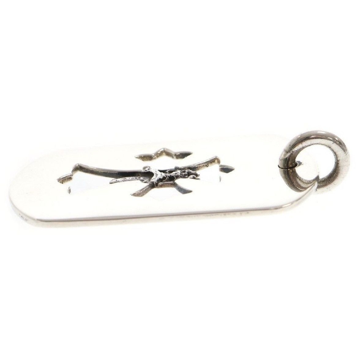 Chrome Hearts Chrome Hearts Large Cross Dagger Dog Tag Necklace Size ONE SIZE - 3 Thumbnail