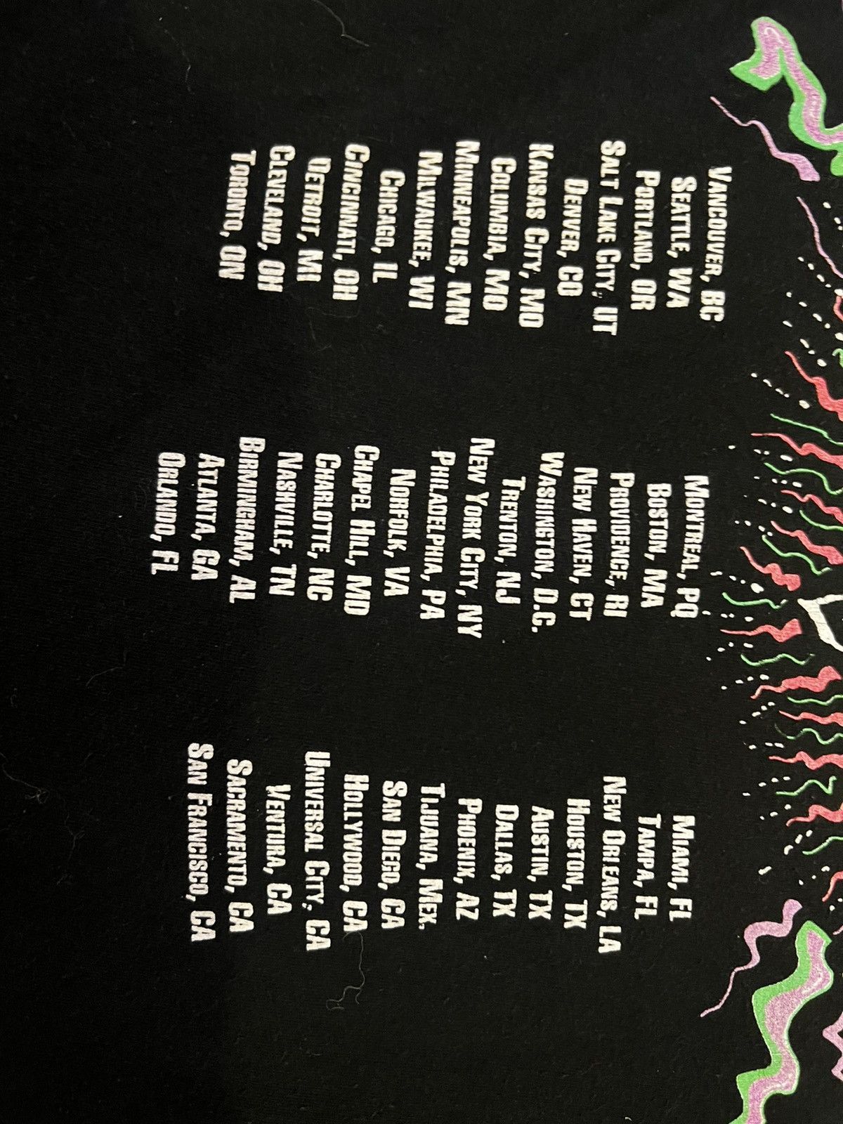 The cramps 1990 tour tshirt