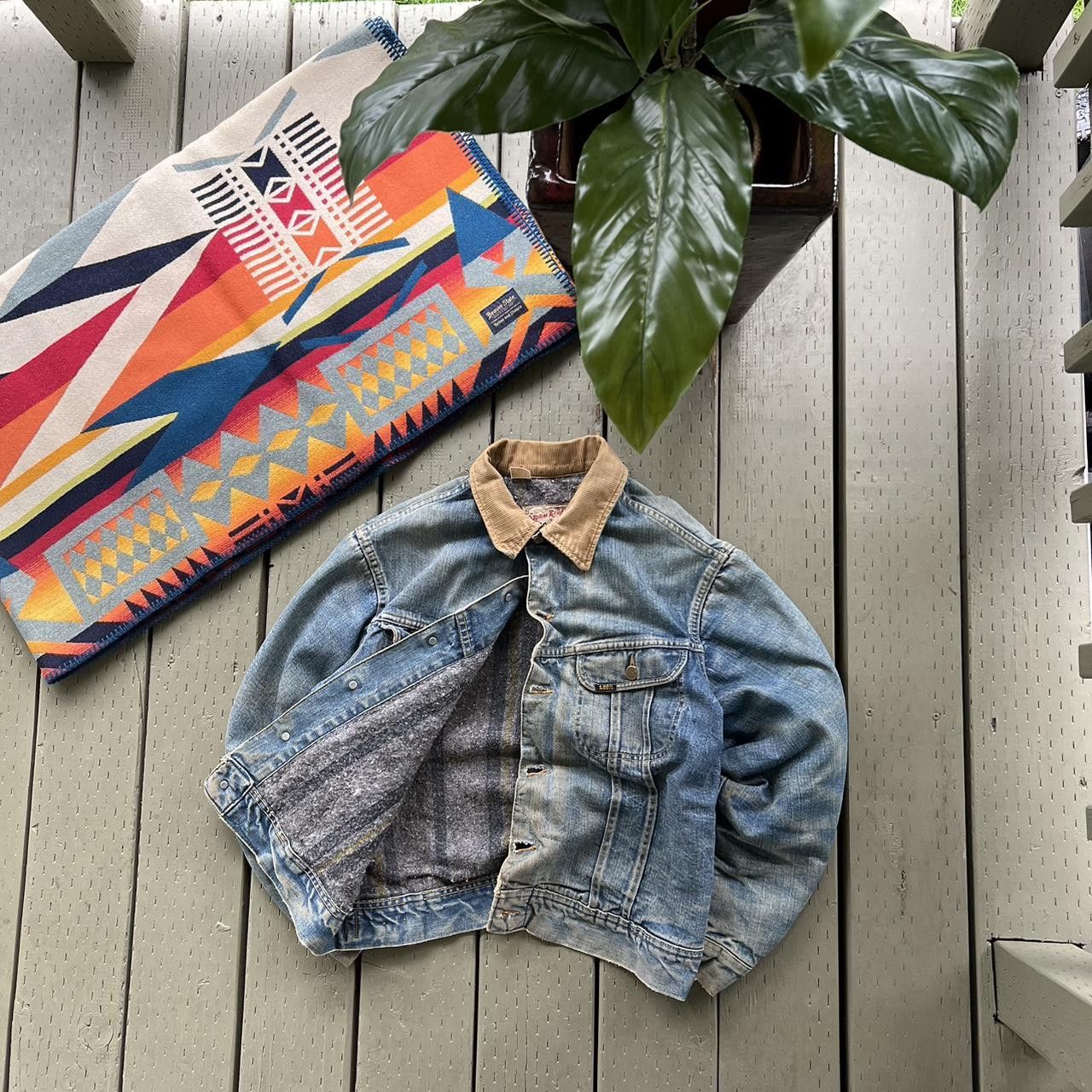 Lee × Vintage VTG 70’s Lee Storm Rider Blanket Lined Trucker Jean Jacket Size US M / EU 48-50 / 2 - 1 Thumbnail