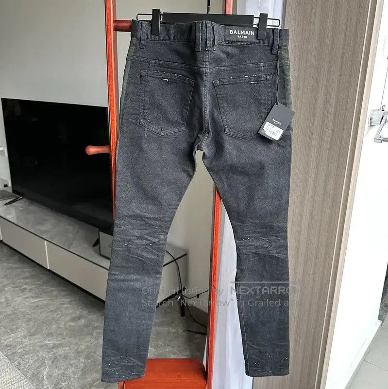 Balmain Balmain Black Cotton Casual Pants for Men . Size US 34 / EU 50 - 1 Thumbnail