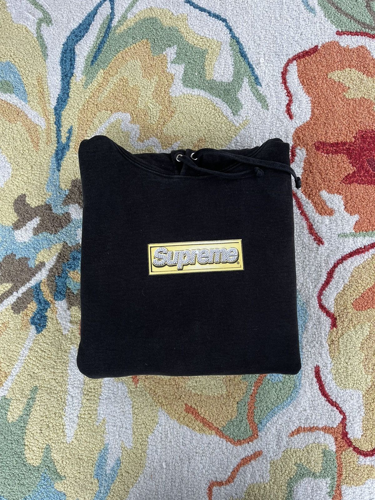 Supreme Supreme Bling Box Logo Hoodie SS22 Black | Grailed