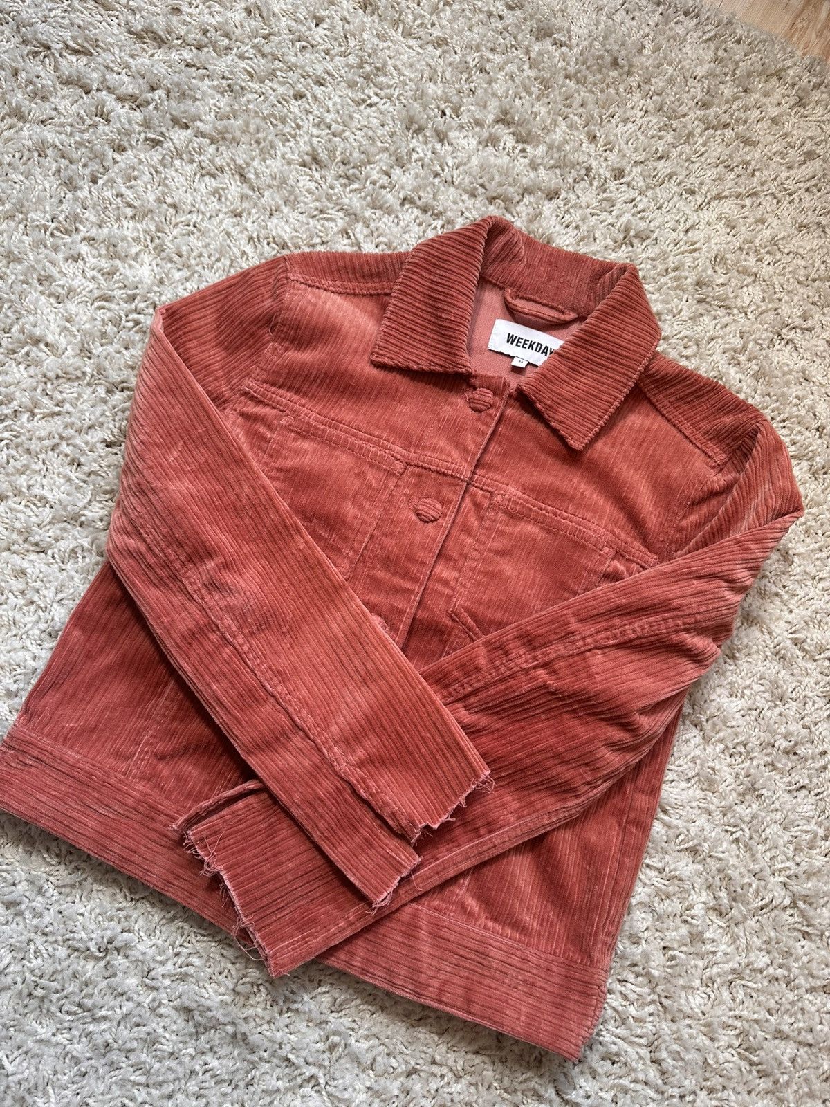 Weekday Weekday distressed corduroy jacket Size S / US 4 / IT 40 - 4 Thumbnail