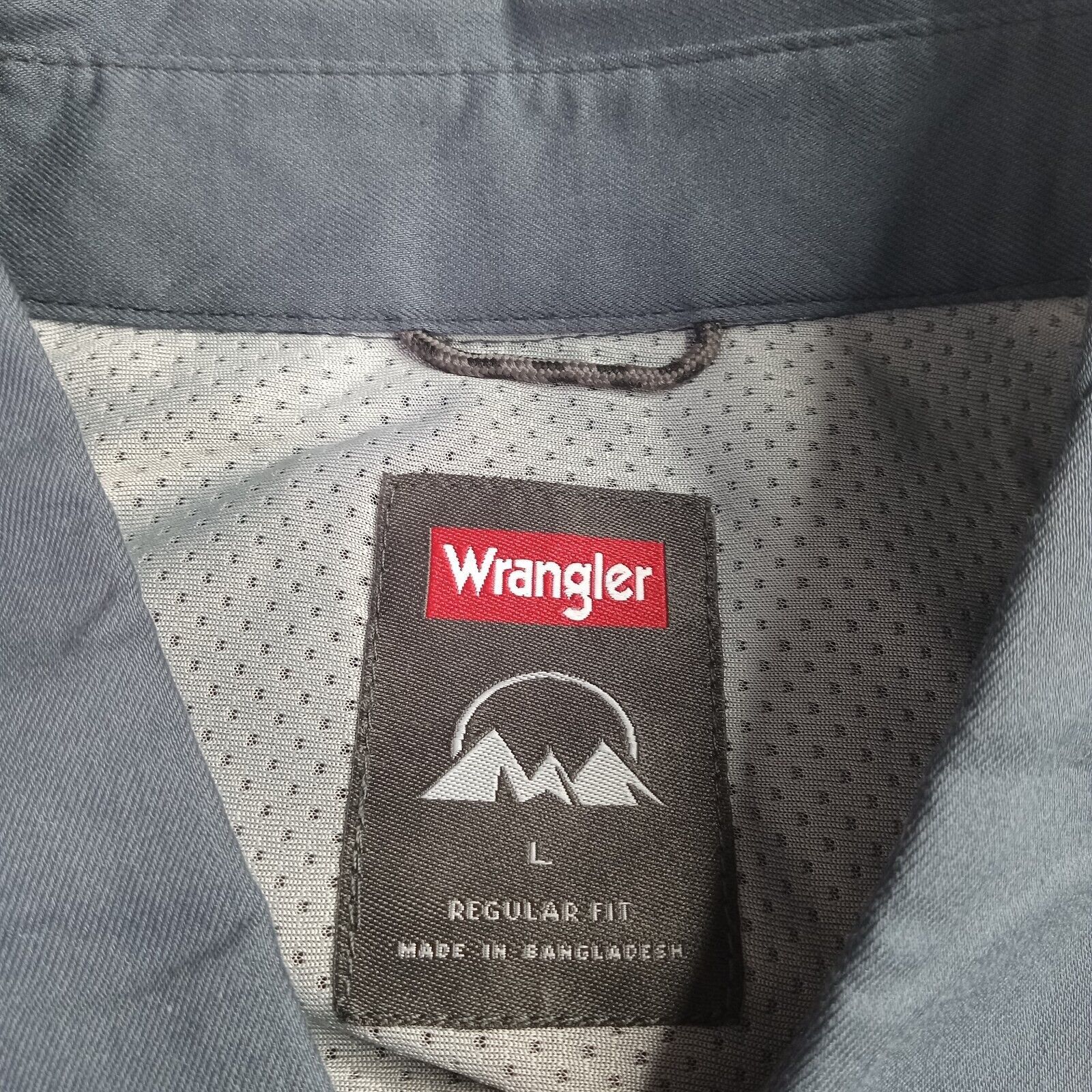 Wrangler Wrangler Shirt Men's L Blue Convertible Sleeves 2-Pockets Size US L / EU 52-54 / 3 - 6 Thumbnail