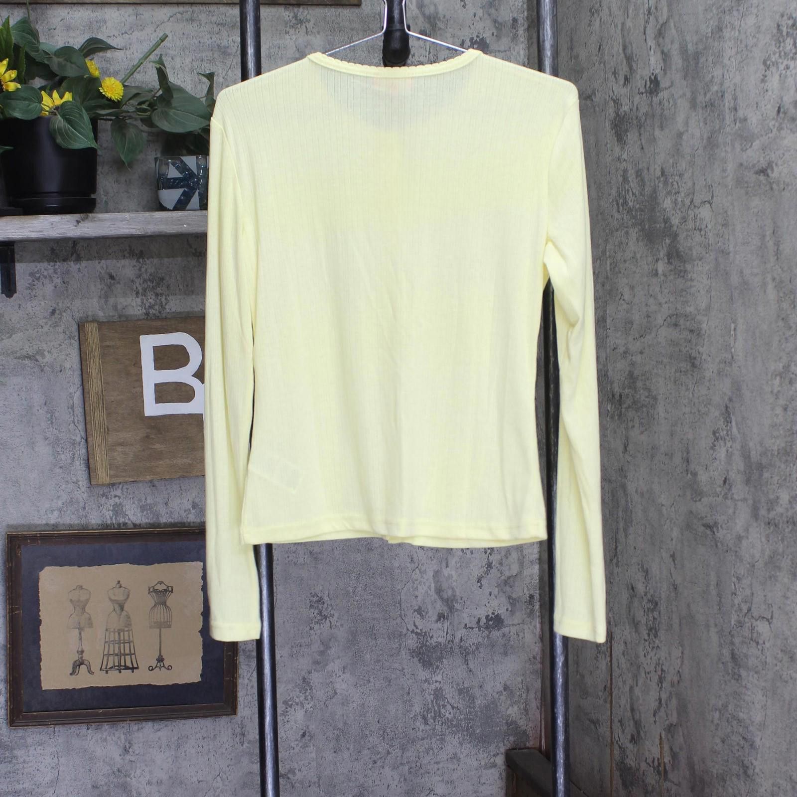 Other Nwt Edikted Up Pointelle Top 9a-9c17-8ca9fc851ed1 Yellow L Size L / US 10 / IT 46 - 2 Thumbnail