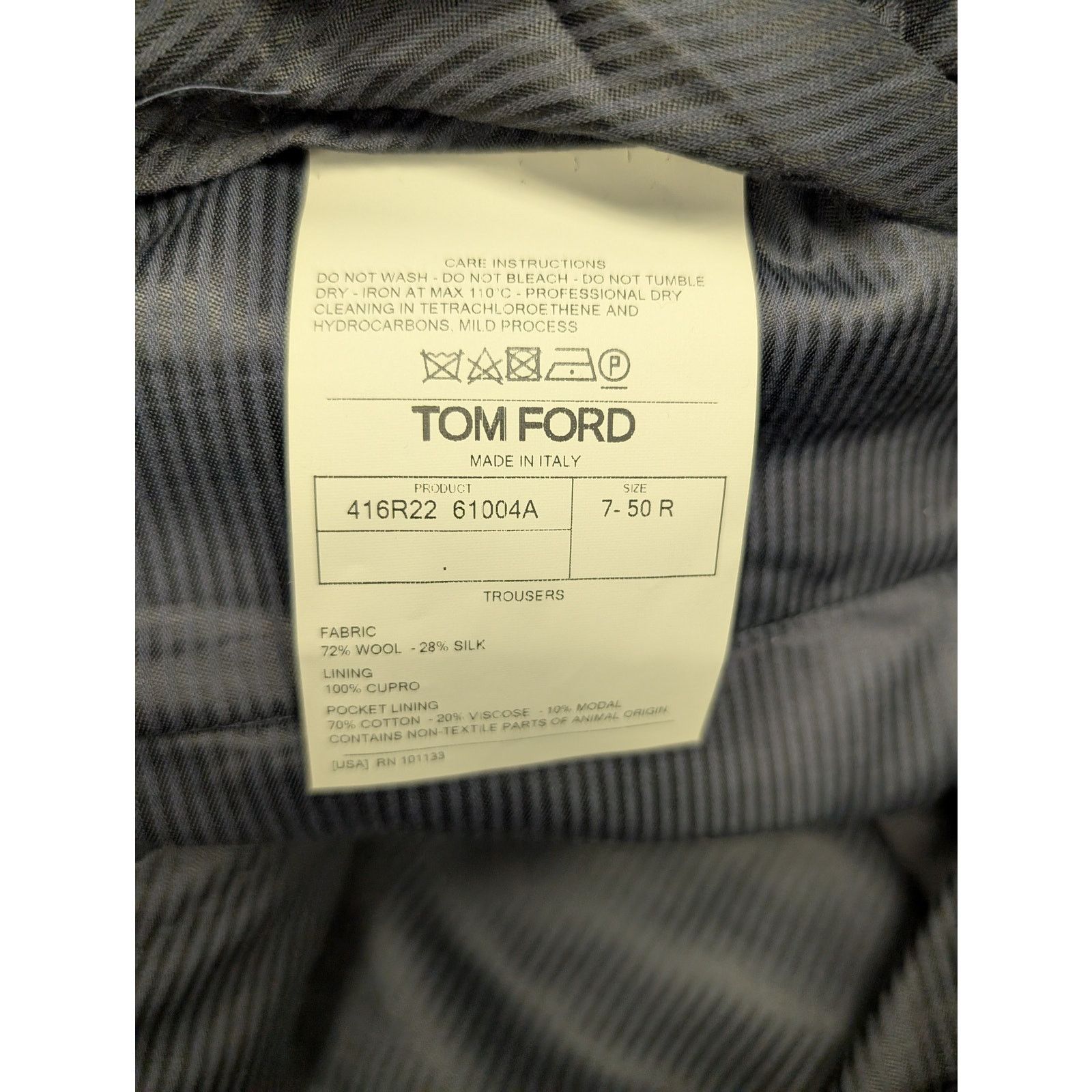 Tom Ford o1rshd1 Casual Pants in Dark Purple/Black Size US 34 / EU 50 - 11 Thumbnail