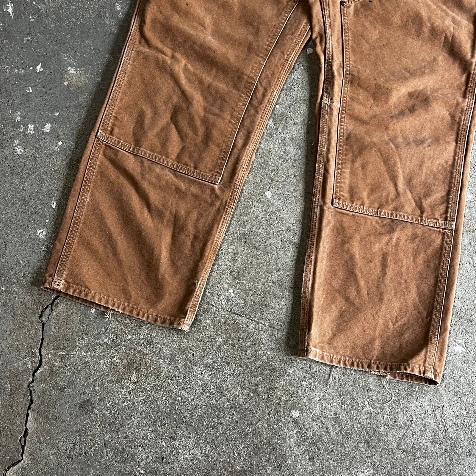 Carhartt × Vintage Carhartt brown double knee work wear carpenter pants Size US 35 - 4 Thumbnail