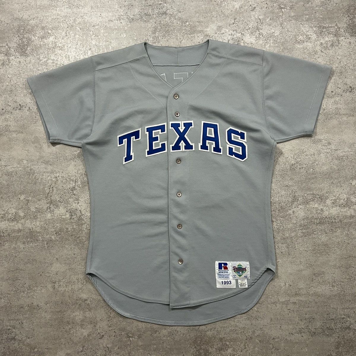 MLB × Russell Athletic × Vintage VTG 90s MLB TEXAS RANGERS RUSSELL AUTHENTIC JERSEY Oliveras Size US L / EU 52-54 / 3 - 1 Thumbnail
