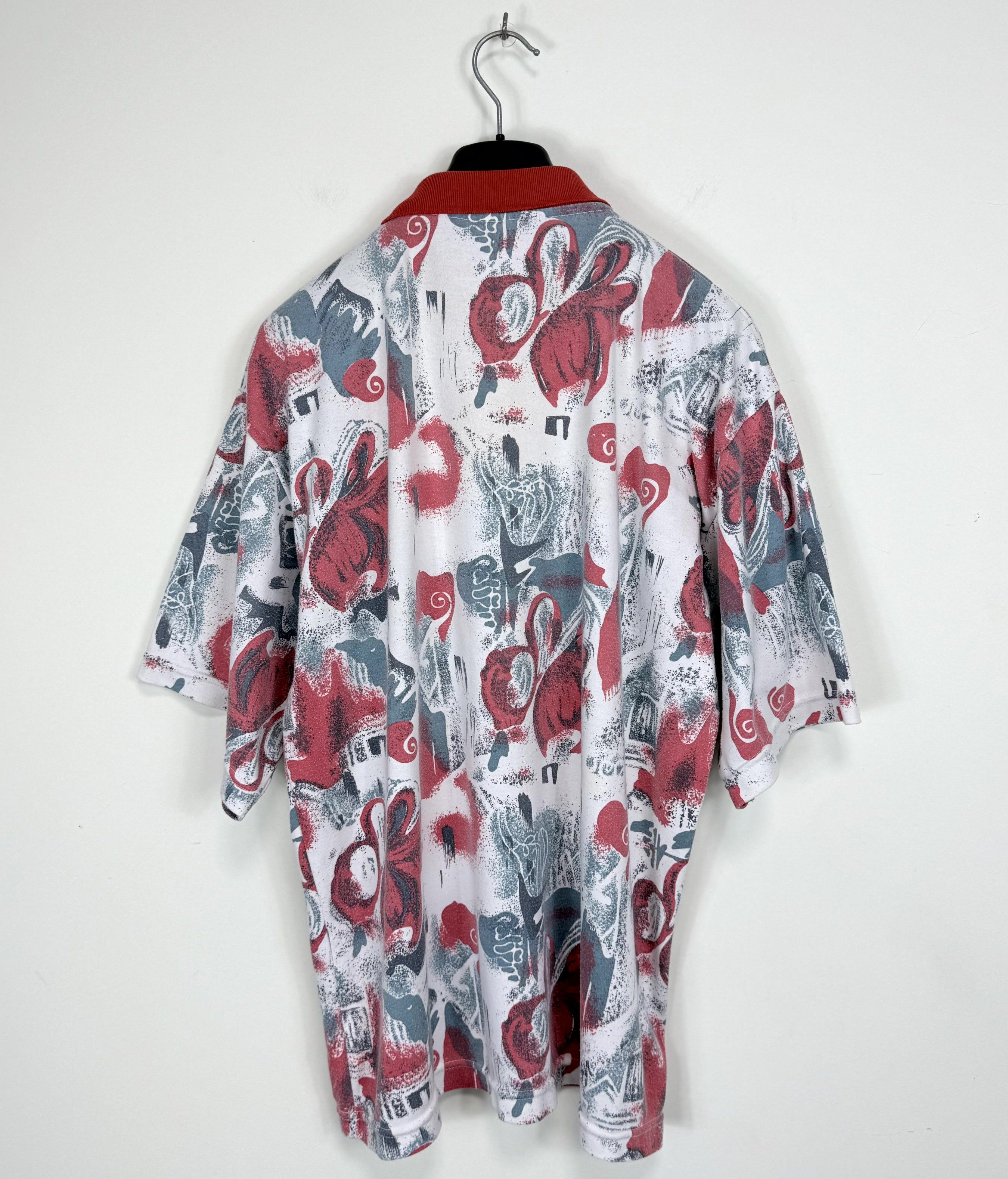 Levi's Vintage Levi’s USA Made Abstract Logo Oversized Polo Shirt Size US XL / EU 56 / 4 - 2 Thumbnail