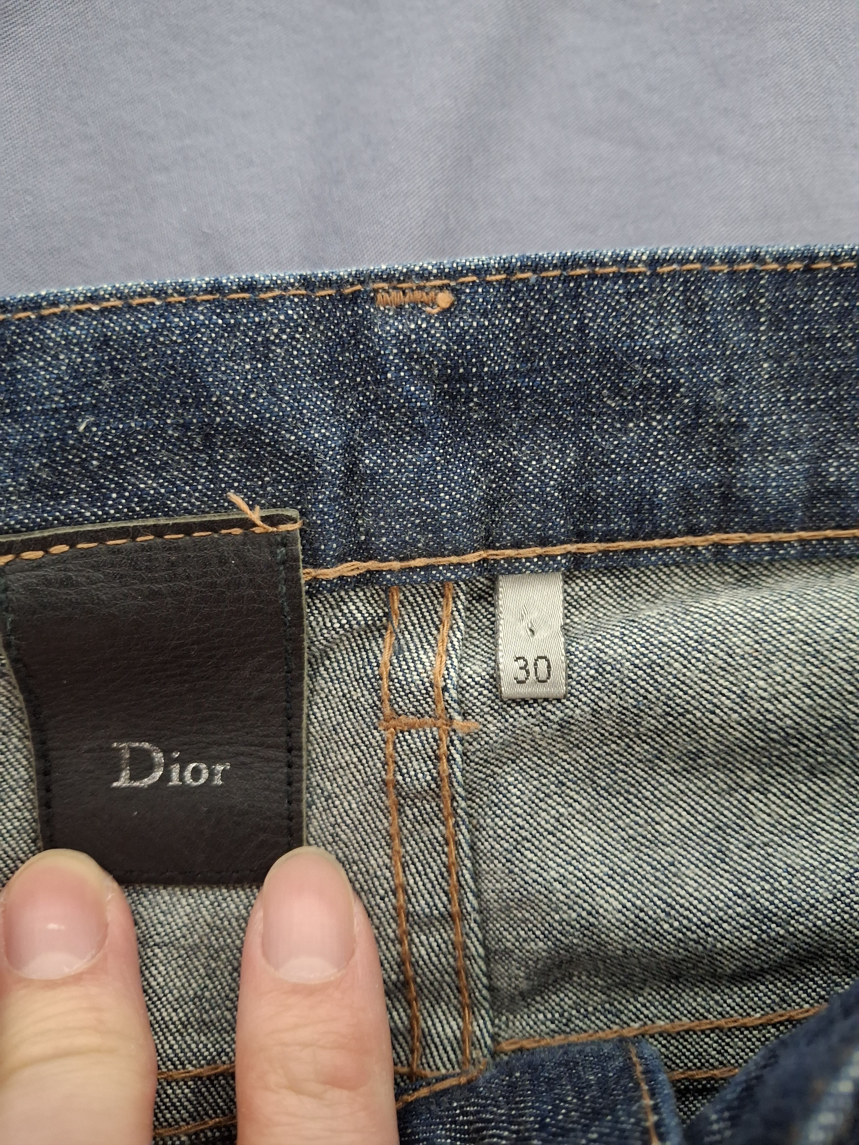 Dior [30] Dior Homme Raw Blue Denim Pants Size US 30 / EU 46 - 9 Thumbnail