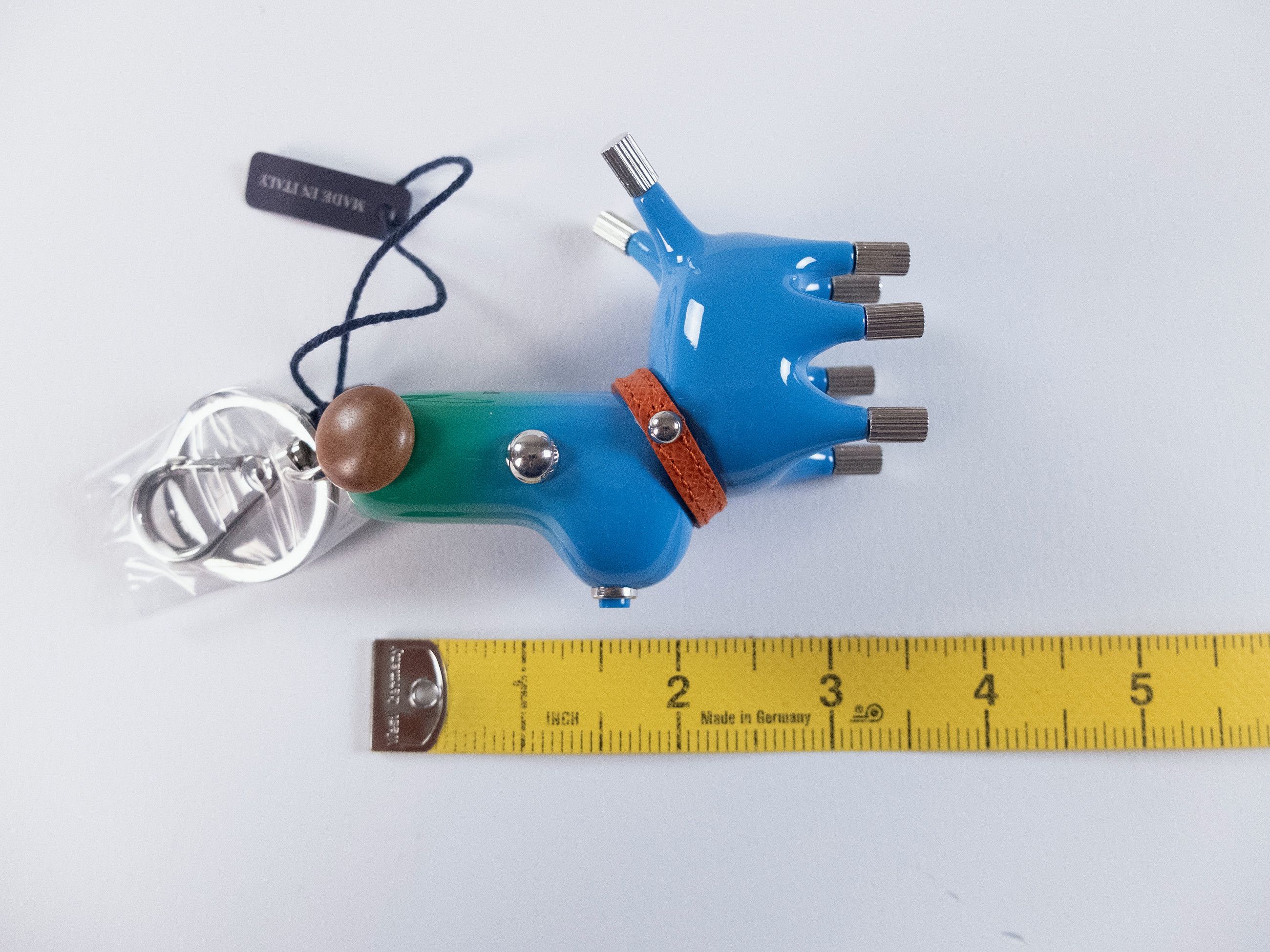 Prada PRADA Pradamalia Socks leather & metal robot keyring charm Size ONE SIZE - 7 Thumbnail