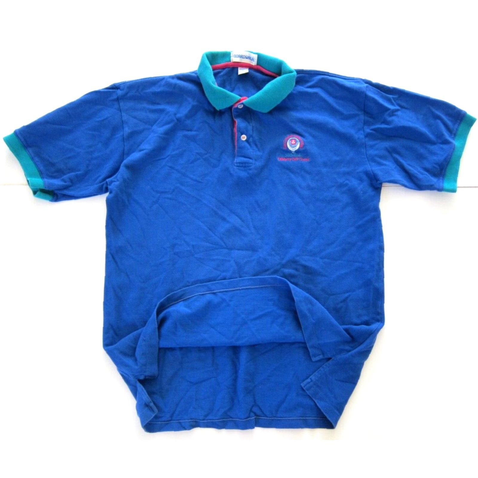 Vintage Vtg Boardwalk Blue Polo XL shirt Men Celebrity Golf Classic Size US XL / EU 56 / 4 - 5 Thumbnail