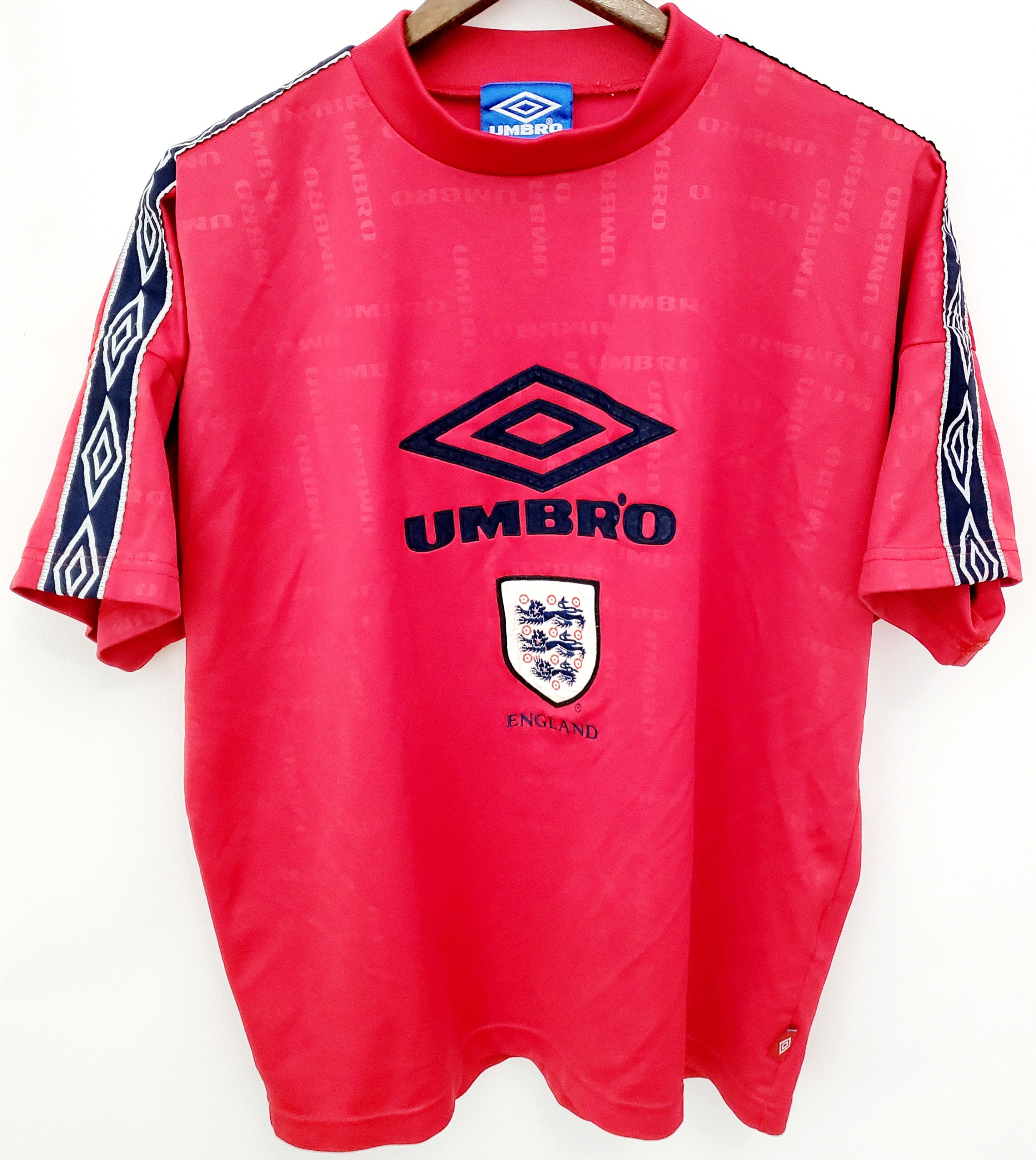 Umbro × Vintage Vintage 90’s Umbro England Soccer Jersey size S,M Size US S / EU 44-46 / 1 - 1 Thumbnail