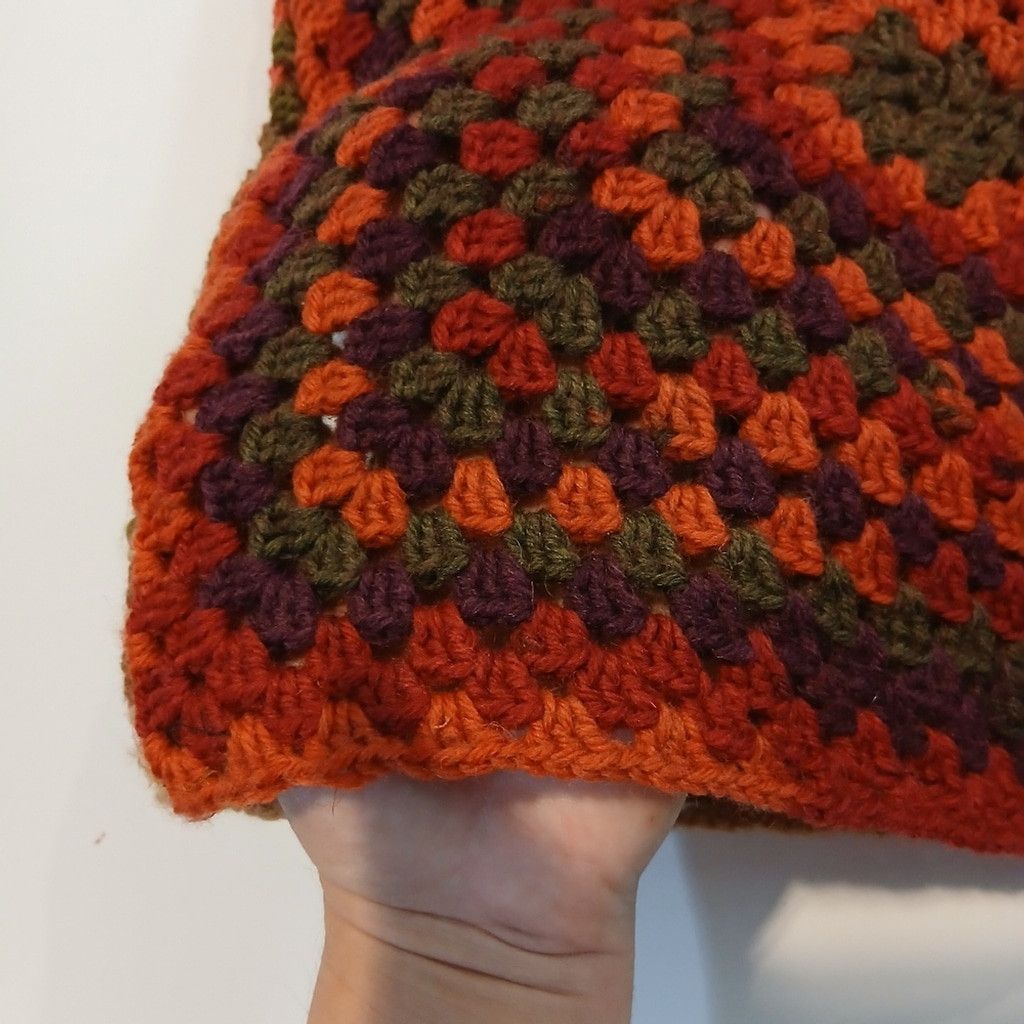 The Unbranded Brand Hand Crafted 2 Side Wool Crochet Accent Pillow Cover Size ONE SIZE - 8 Thumbnail