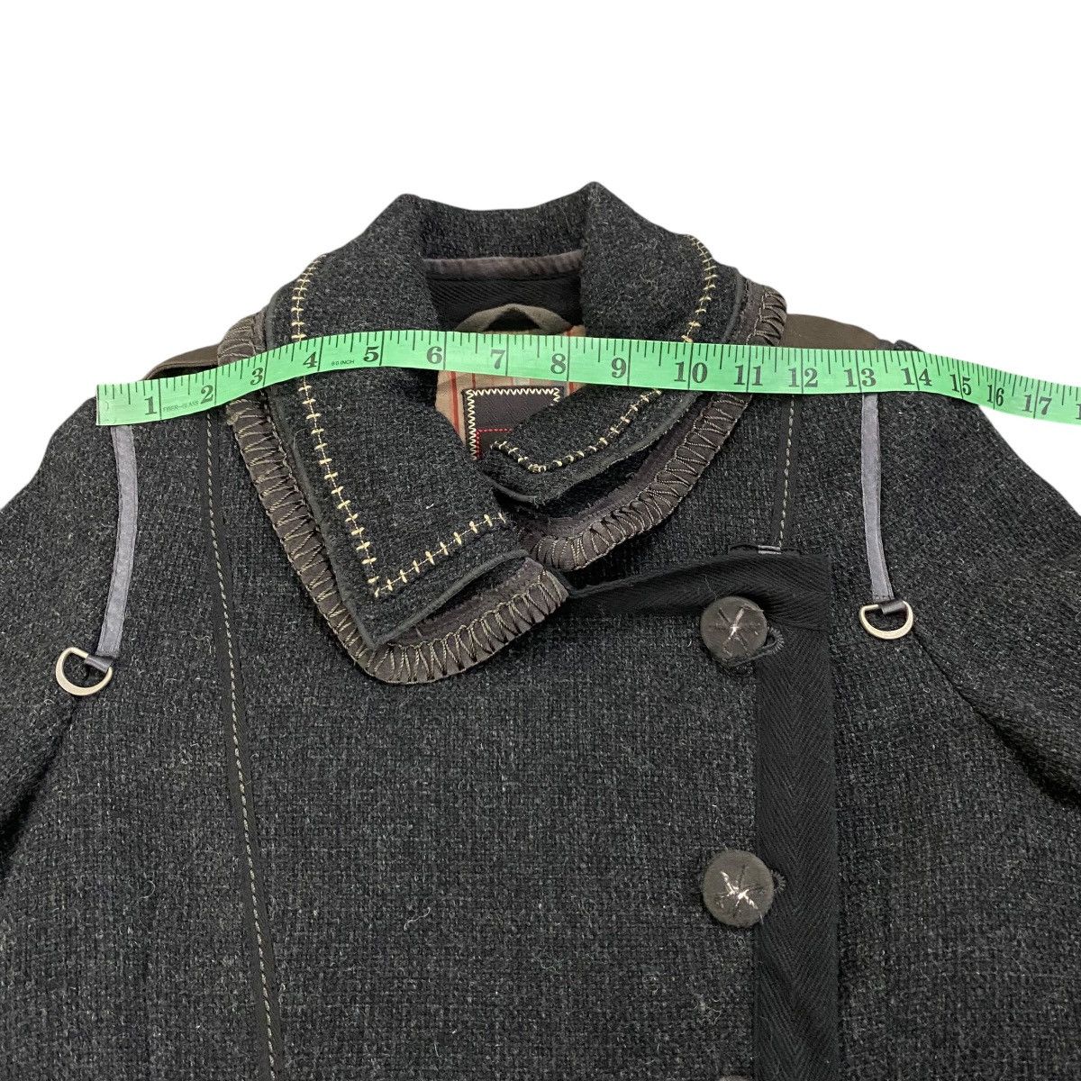 Marithe + Francois Girbaud × Vintage Vintage Marithe Francois Girbaud Wool Long Jacket S Size Size S / US 4 / IT 40 - 19 Thumbnail