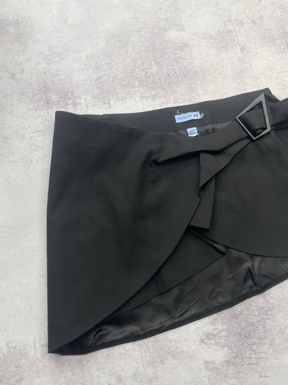 H&M × Japanese Brand × Mugler Mugler H&M Wool Mini Skirt Y2K Size 32" / US 10 / IT 46 - 3 Thumbnail