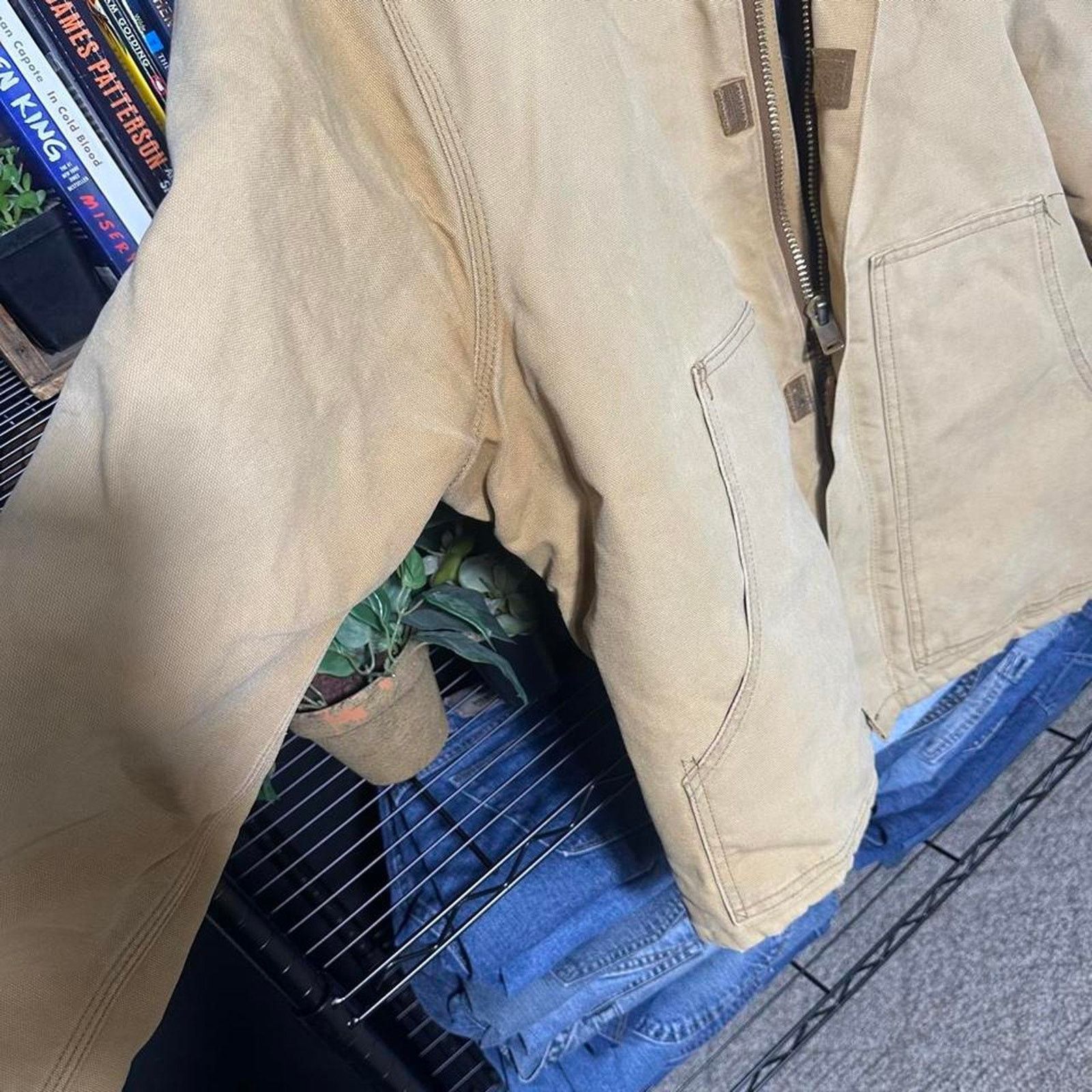 Carhartt Vintage Carhartt Tan Brown Arctic Detroit Jacket J02 J22 (?) Size US XL / EU 56 / 4 - 6 Thumbnail