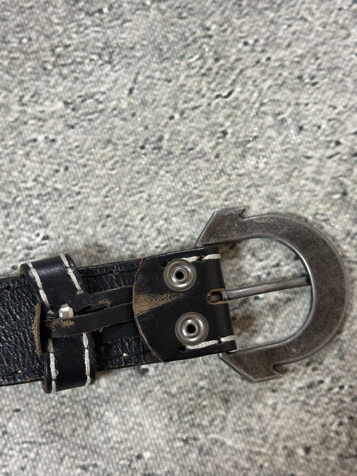 True Religion True Religion belt leather black Y2K thick stitching Size ONE SIZE - 6 Thumbnail