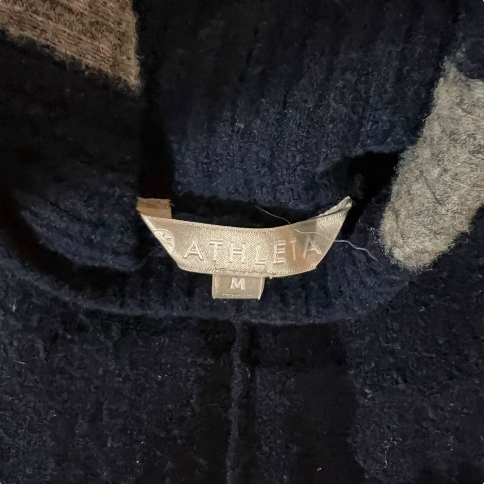 Athleta Athleta Sweater Womens Size Medium Navy Blue Mock Neck Size M / US 6-8 / IT 42-44 - 4 Thumbnail