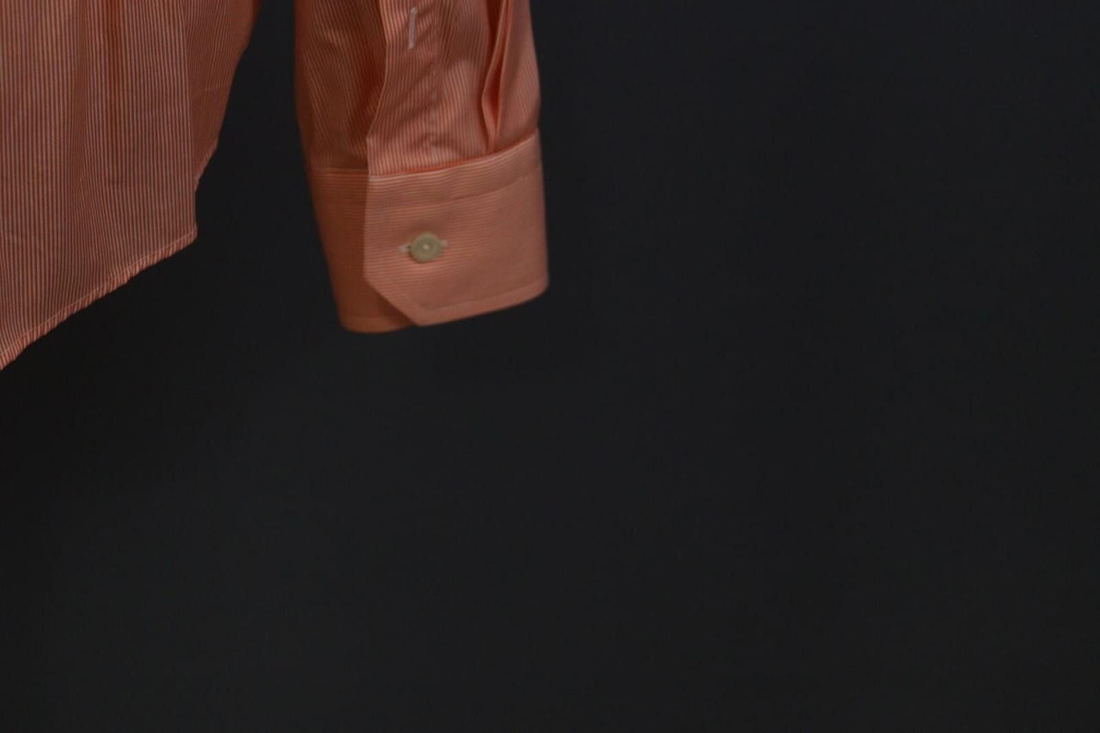 Eton Eton Orange Pinstriped Cotton Collar Dress Shirt Size 44 Size 38R - 10 Thumbnail