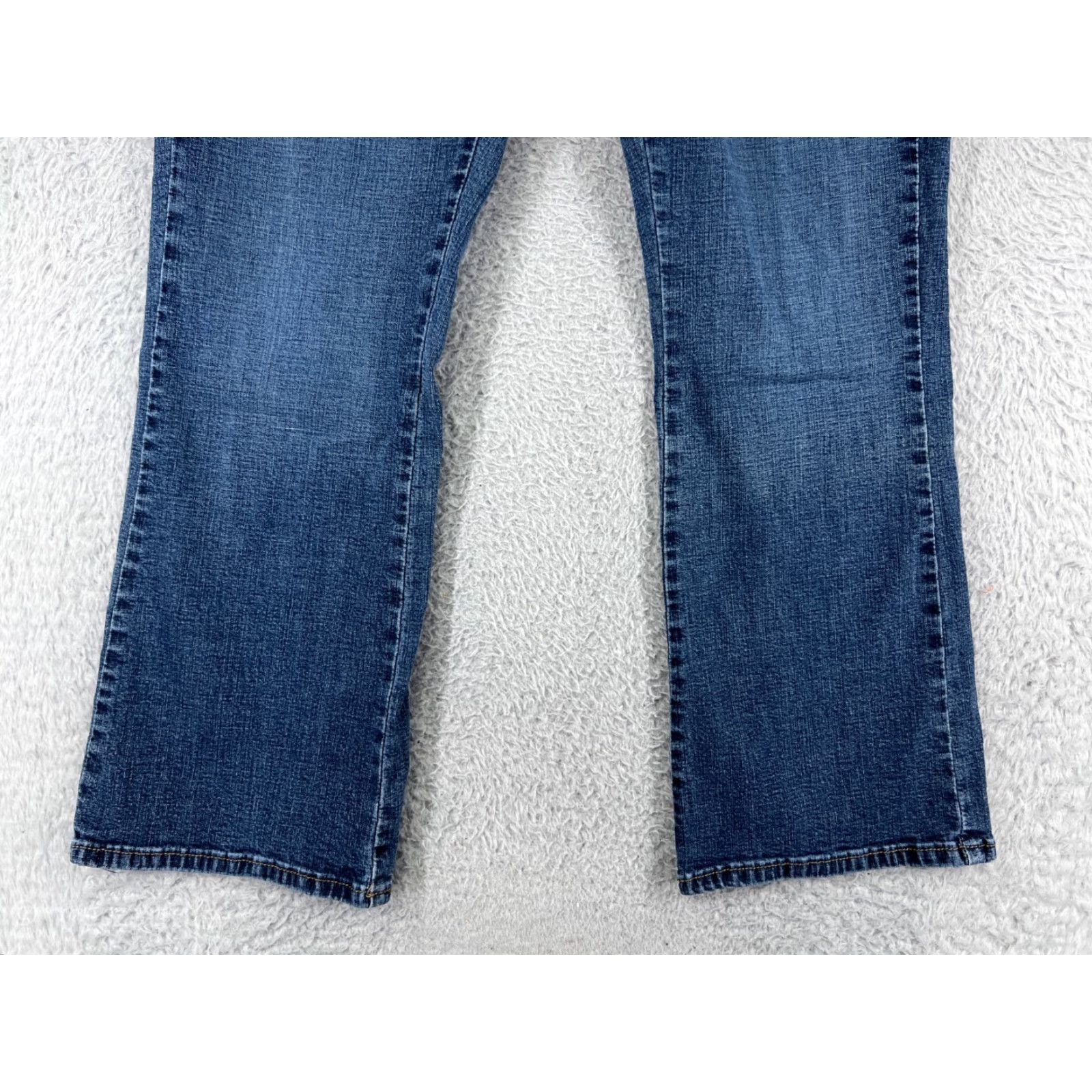 Lee Lee Jeans Womens 10P Mid Rise Blue Denim Bootcut Stretch Cotton Western Size 32" / US 10 / IT 46 - 6 Thumbnail