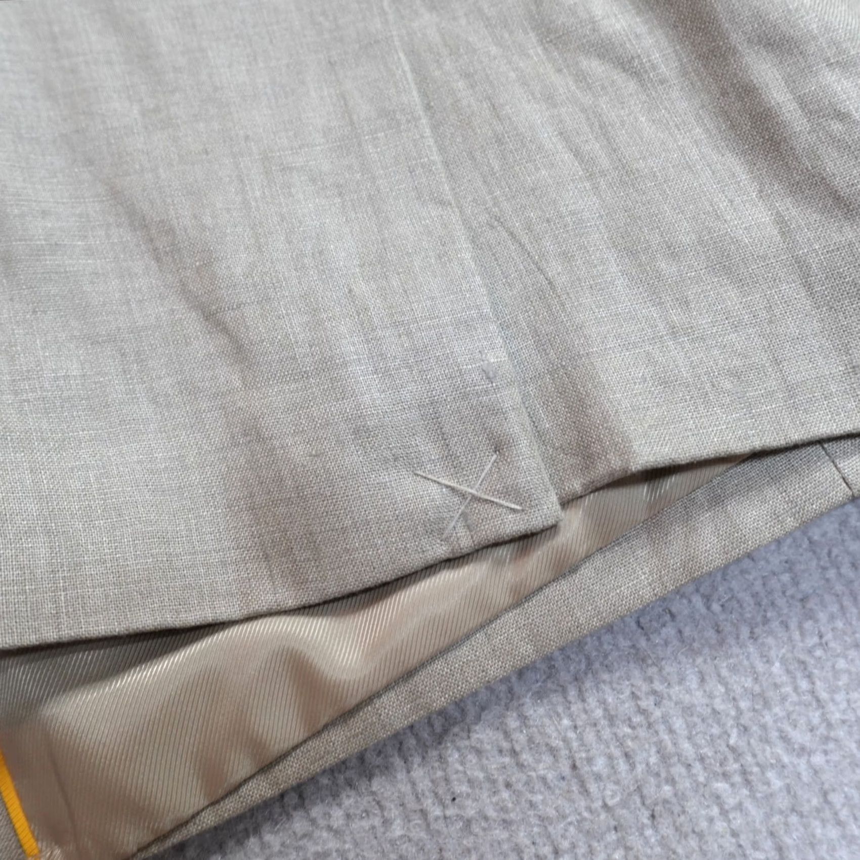 Jos. A. Bank Jos. A. Bank Blazer XL Beige Solid 100% Linen NEW Mens Size 46R - 5 Thumbnail