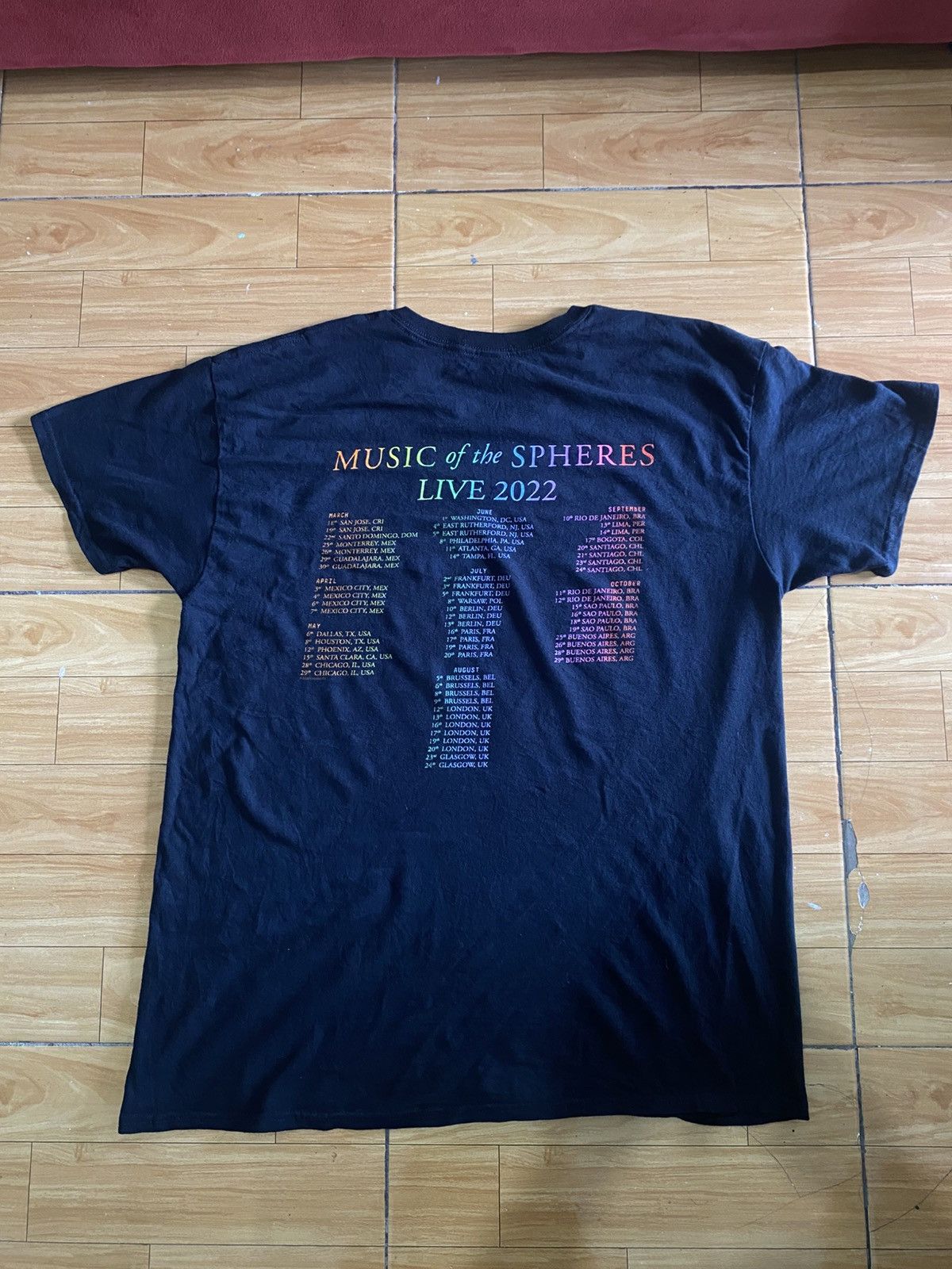 Band Tees Coldplay "Music of the Spheres Live 2022" tour t-shirt Size US L / EU 52-54 / 3 - 2 Thumbnail