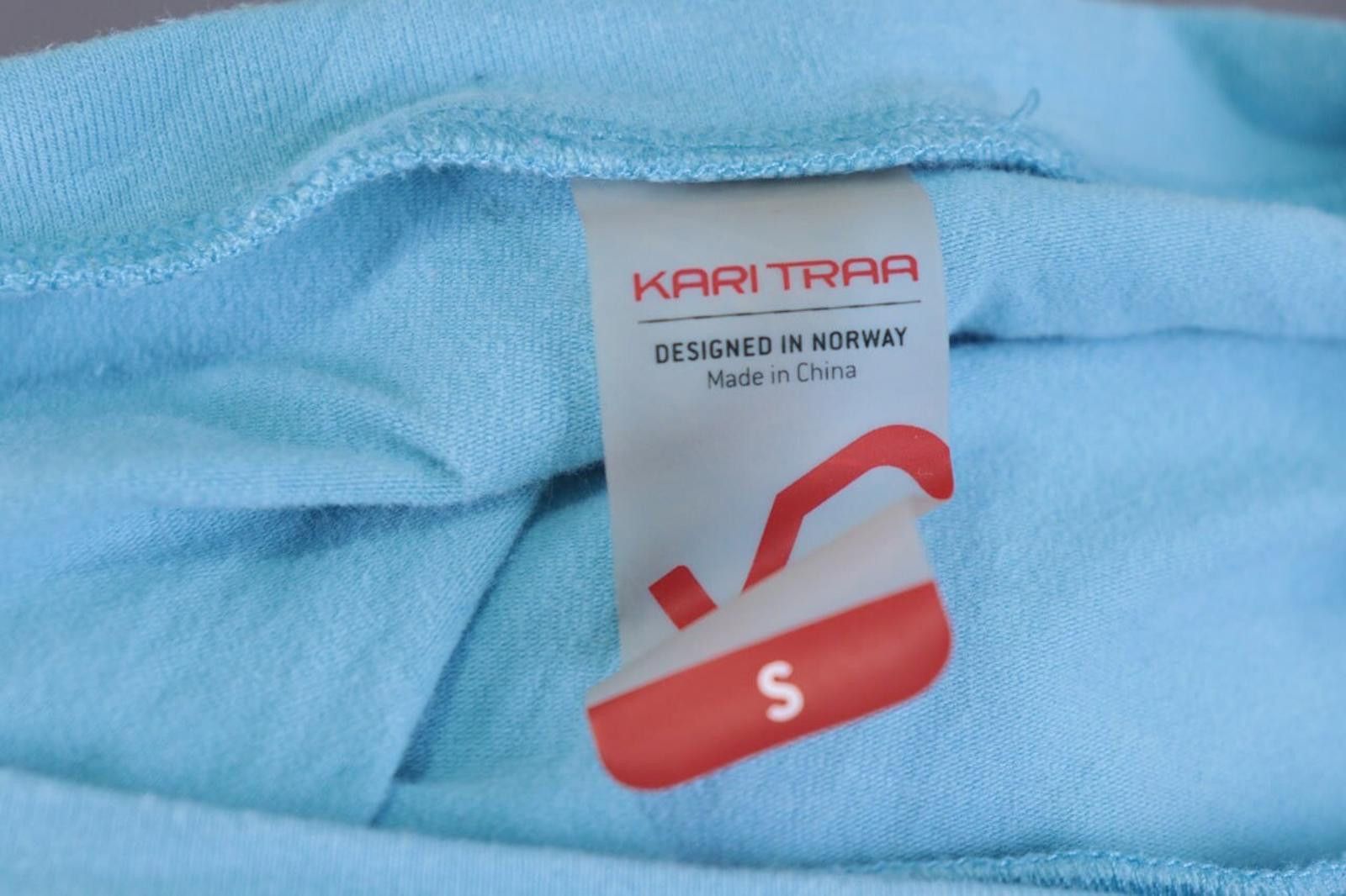 Designer Kari Traa Blue Long Sleeve Activewear Top Base Layer Size S Size S / US 4 / IT 40 - 7 Thumbnail