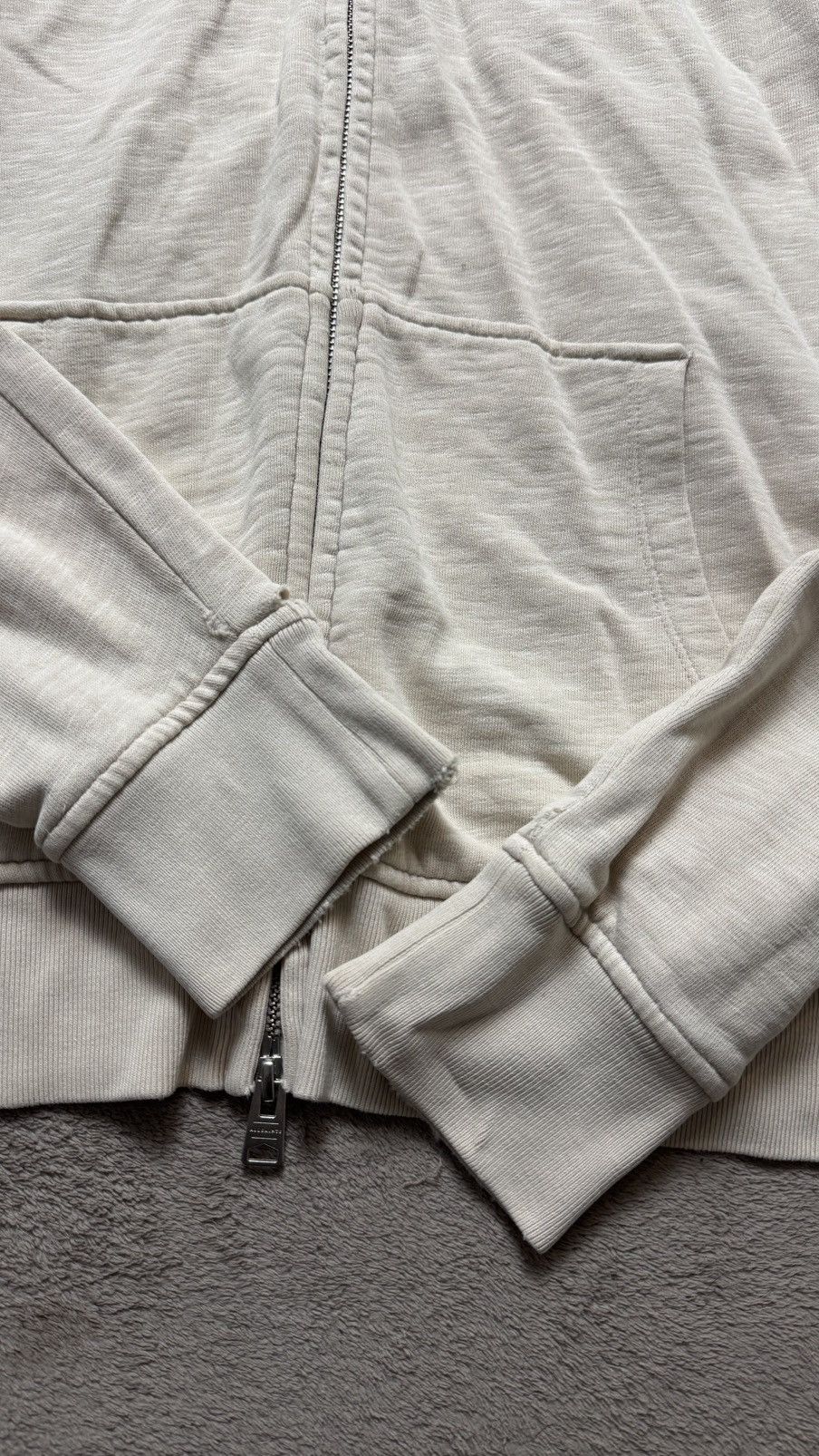 Japanese Brand Allsaints Wilde Hoody vintage Y2K faded Zip Hoodie lgb ysl Size US XL / EU 56 / 4 - 4 Thumbnail