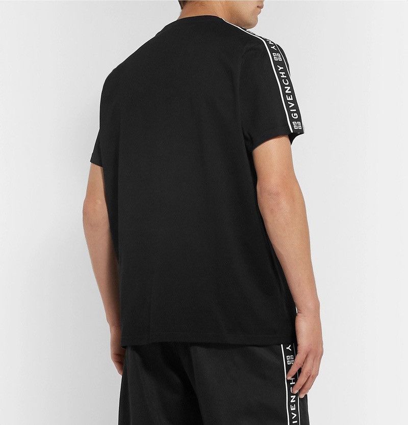 Givenchy Givenchy - Logo-Jacquard Cotton-Jersey T-Shirt - Black Size US XXL / EU 58 / 5 - 4 Thumbnail