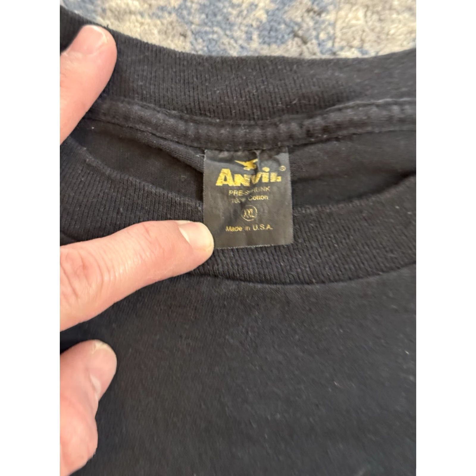Anvil VINTAGE Ann Arbor Michigan Summer Arts Festival Loons T Shirt 2XL Black Cotton Anvil Mens Art 80s Size US XXL / EU 58 / 5 - 3 Thumbnail