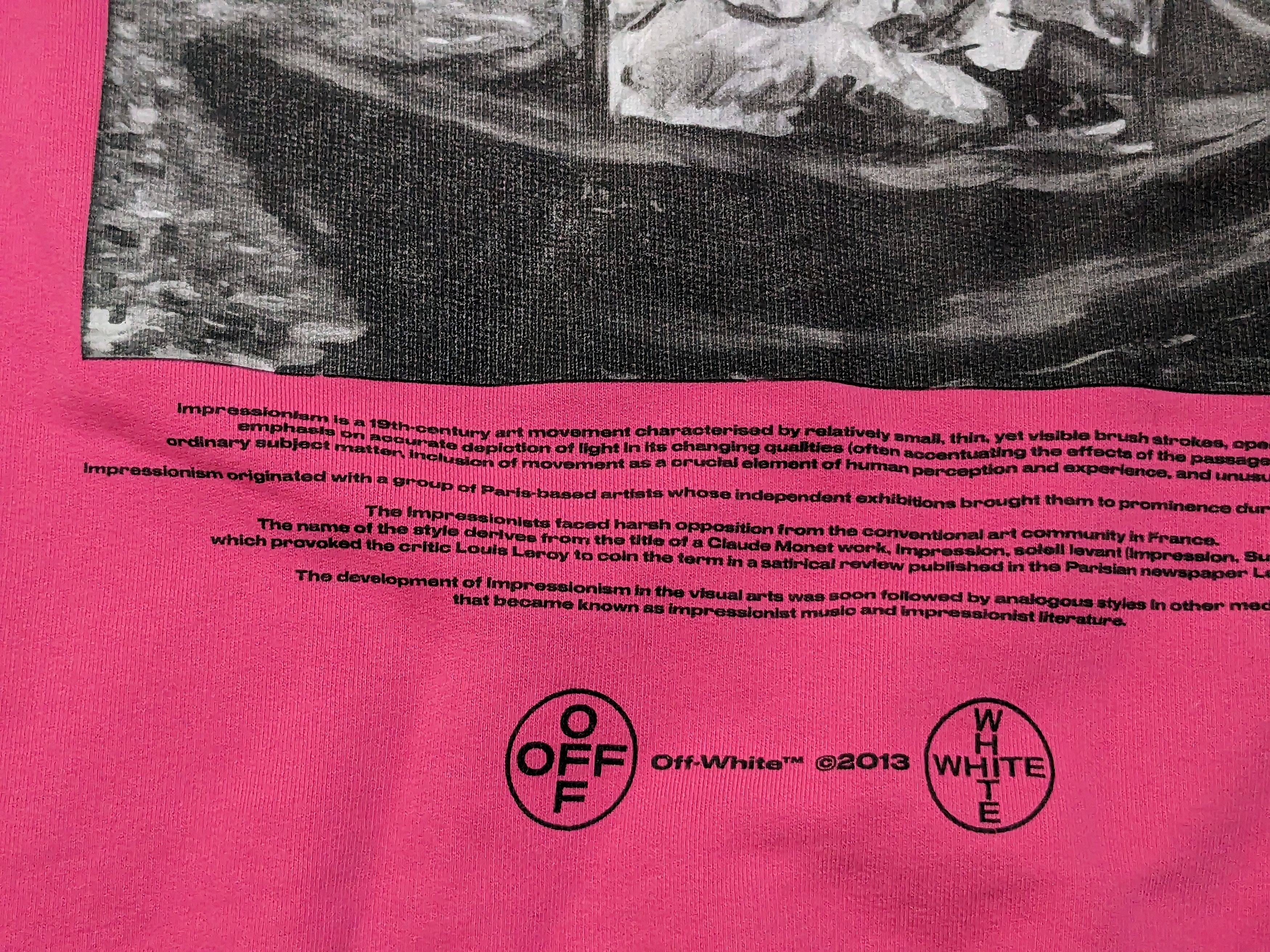 Off-White Off-White Impressionism Crewneck Sweater Pink Cotton Size US L / EU 52-54 / 3 - 4 Thumbnail