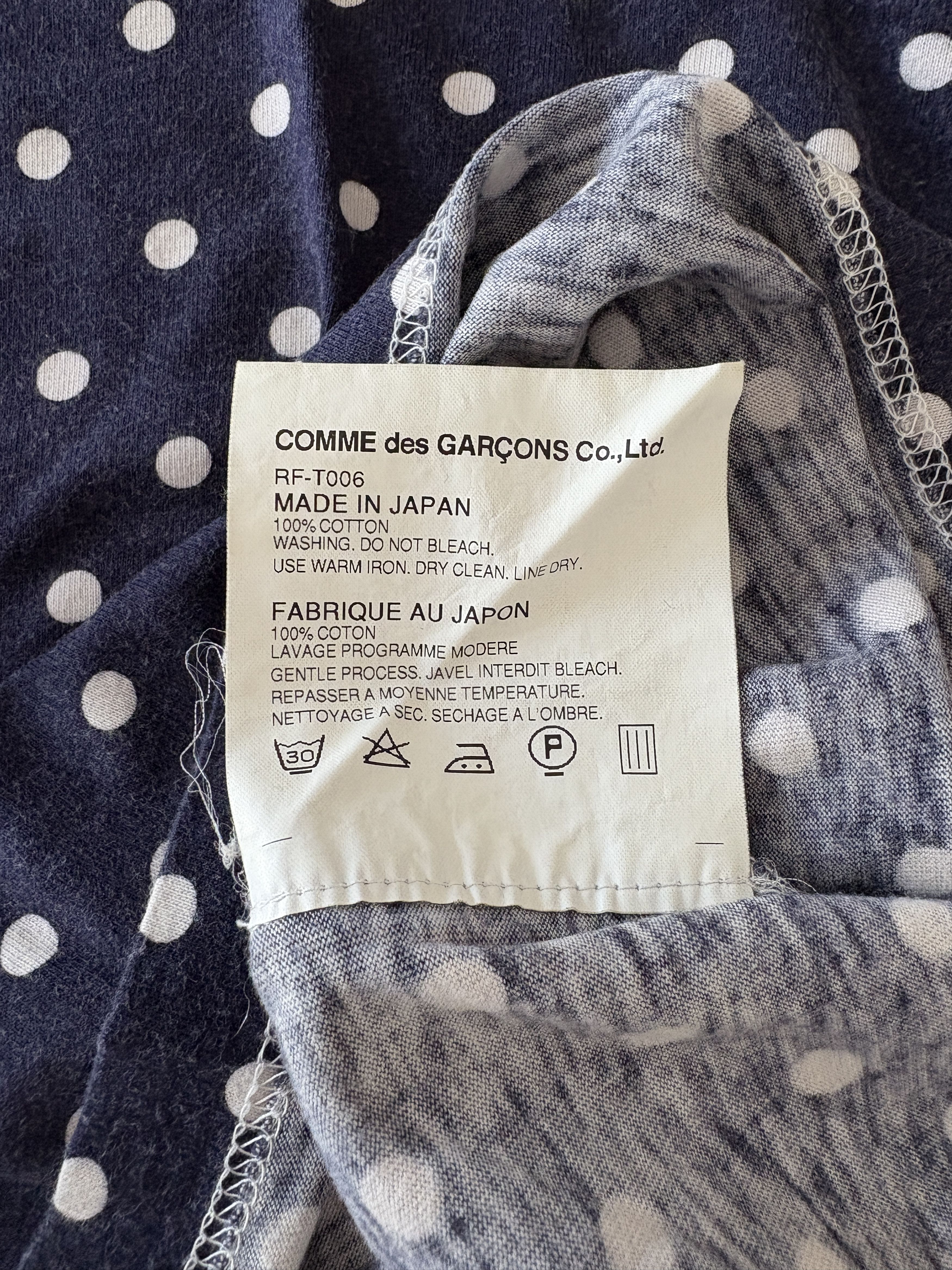Comme des Garcons ⚡️QUICK SALE⚡️Comme des Garçons Dot Blue Long Sleeve Tshirt Size XS / US 0-2 / IT 36-38 - 5 Thumbnail