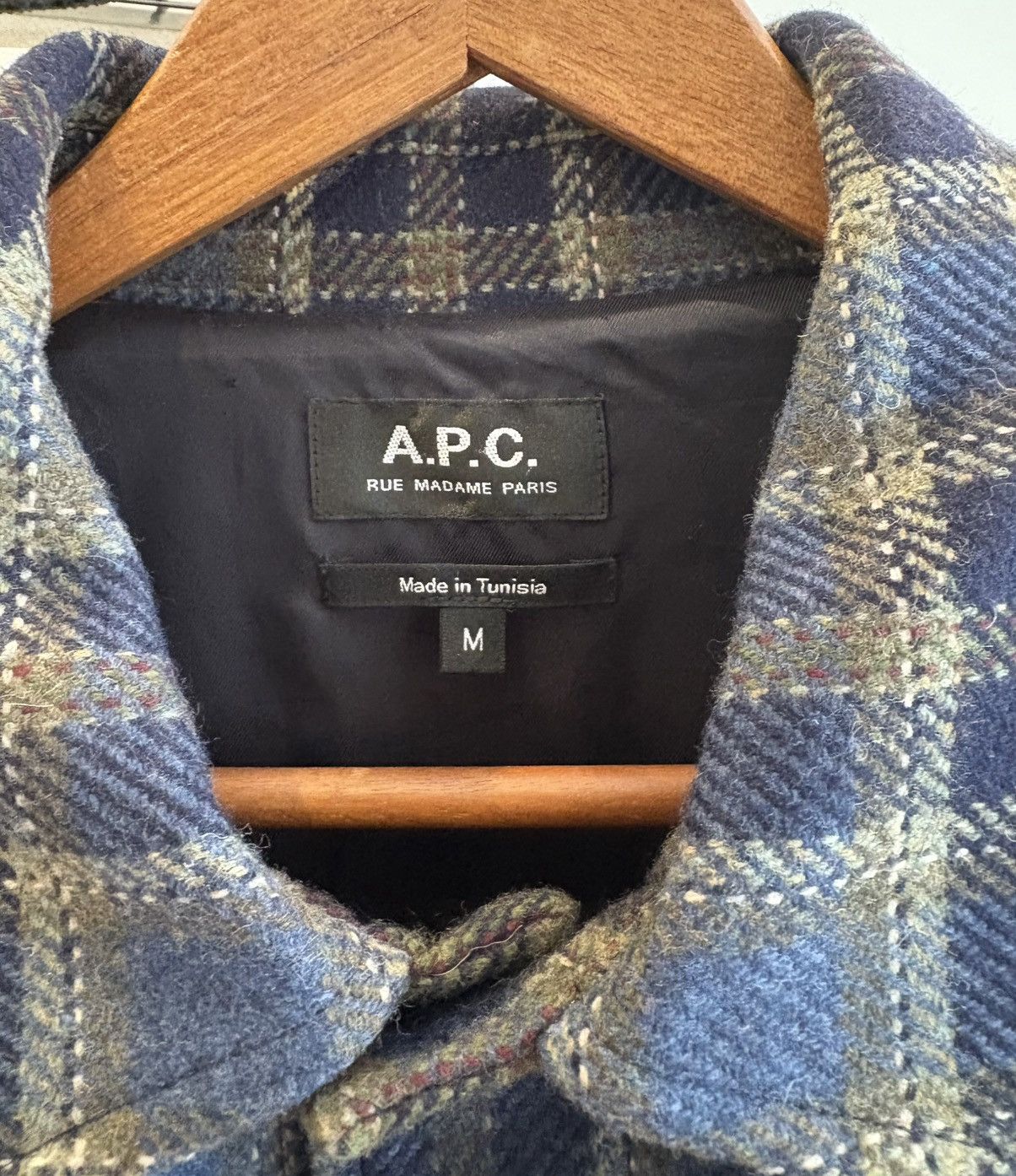 A.P.C. A.P.C. Emile Blue Plaid Jacket Size US M / EU 48-50 / 2 - 3 Thumbnail