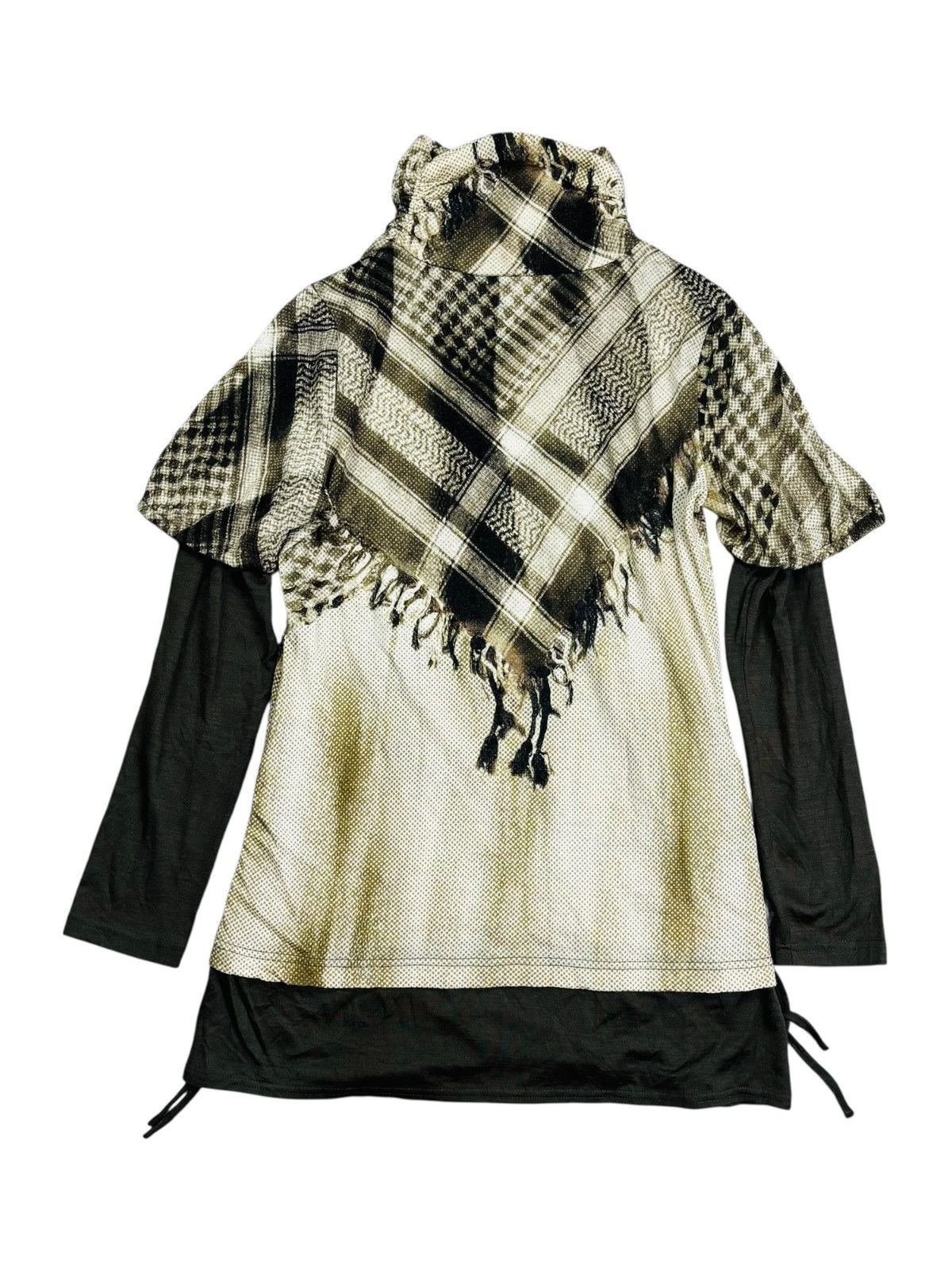 If Six Was Nine 2000s Jemy Garcon - Trompe L'oeil Keffiyeh Semagh Top Size US M / EU 48-50 / 2 - 2 Thumbnail