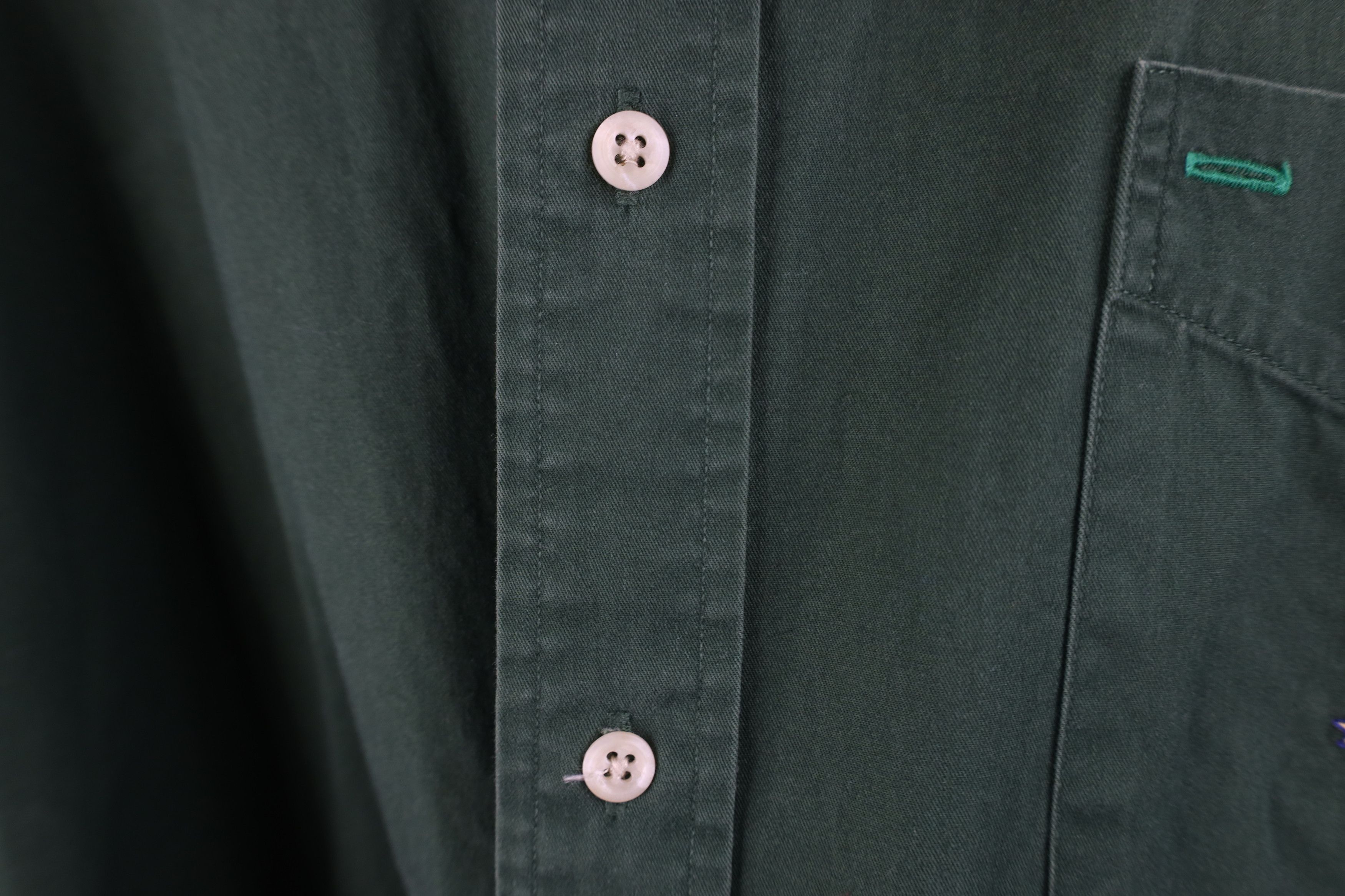 Tommy Hilfiger × Vintage Vintage 90s Tommy Hilfiger Collared Button Down Shirt Green Size US XL / EU 56 / 4 - 8 Thumbnail