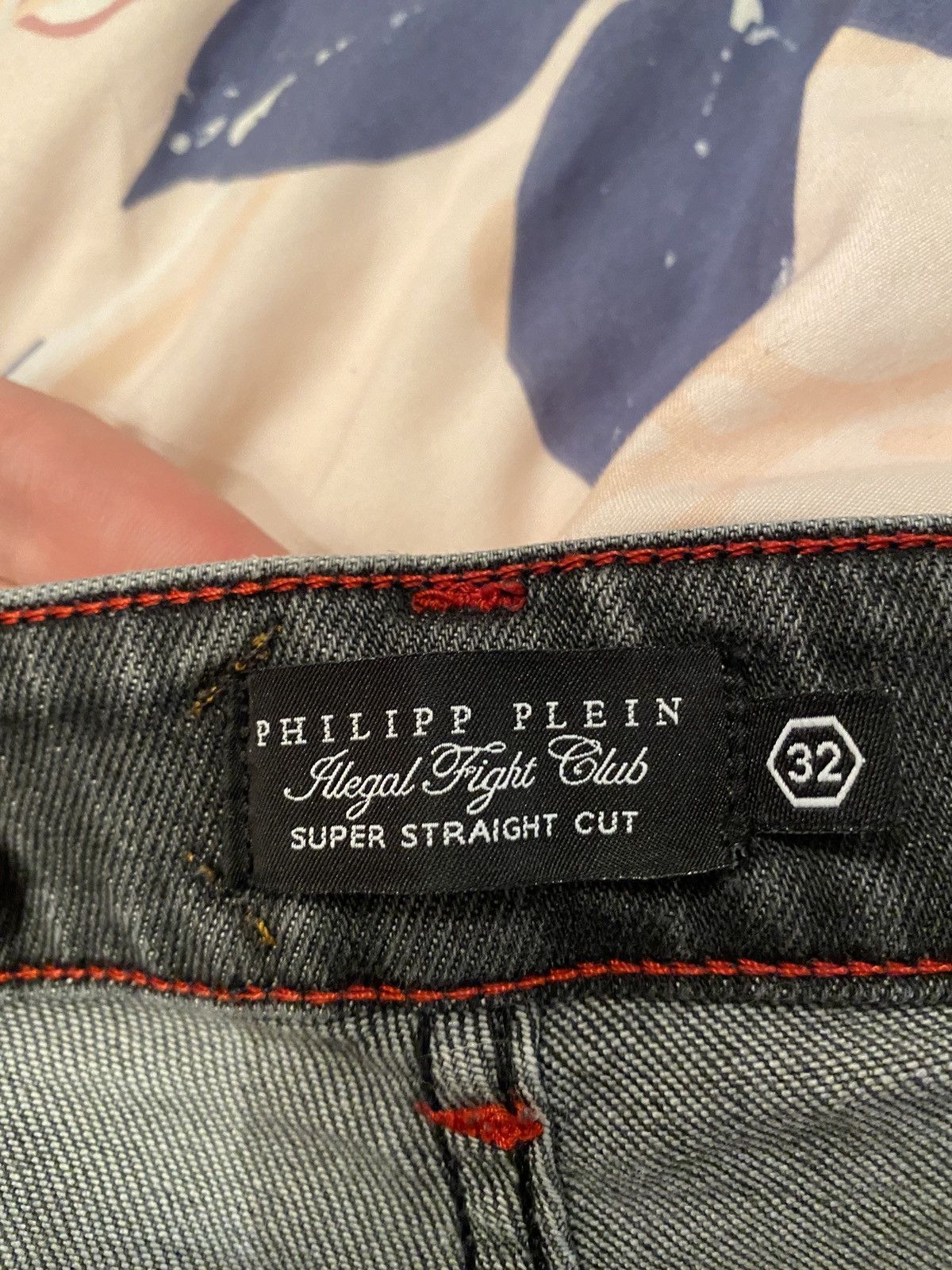 Other Philipp plein Luxury big skeleton drip denim jeans trousers Size US 32 / EU 48 - 2 Thumbnail