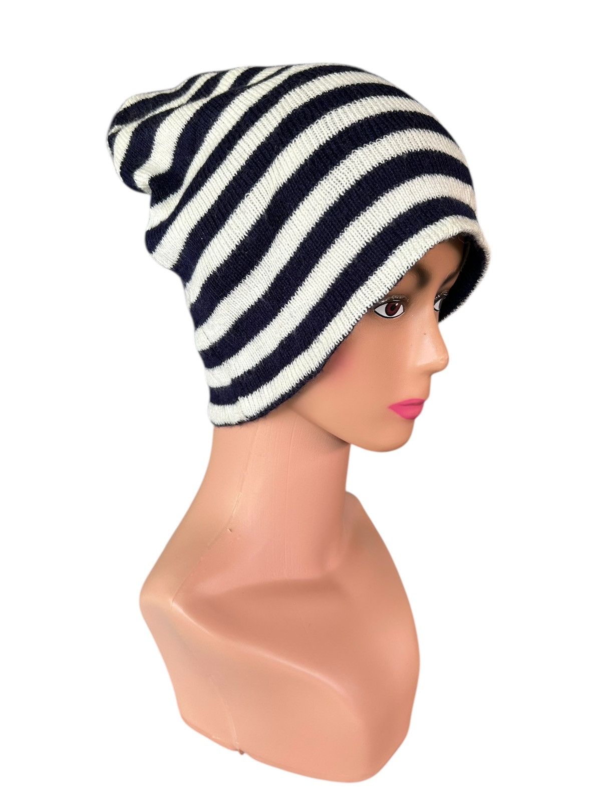 Japanese Brand × Kapital × Vintage Stripe Japanese Style Beanie Hats Size ONE SIZE - 2 Thumbnail