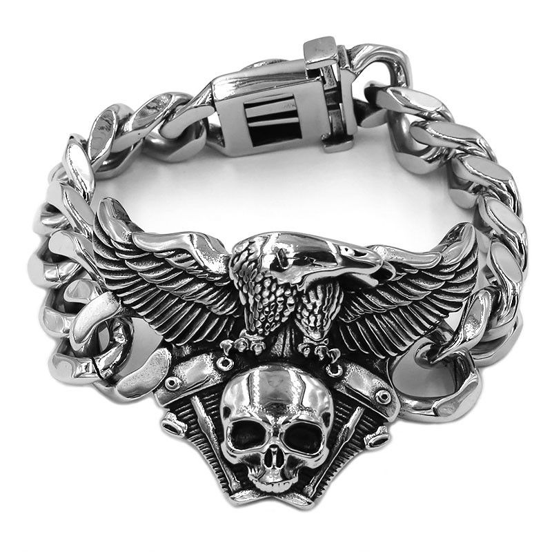 Japanese Brand Skull Eagle Bracelet Size ONE SIZE - 1 Thumbnail