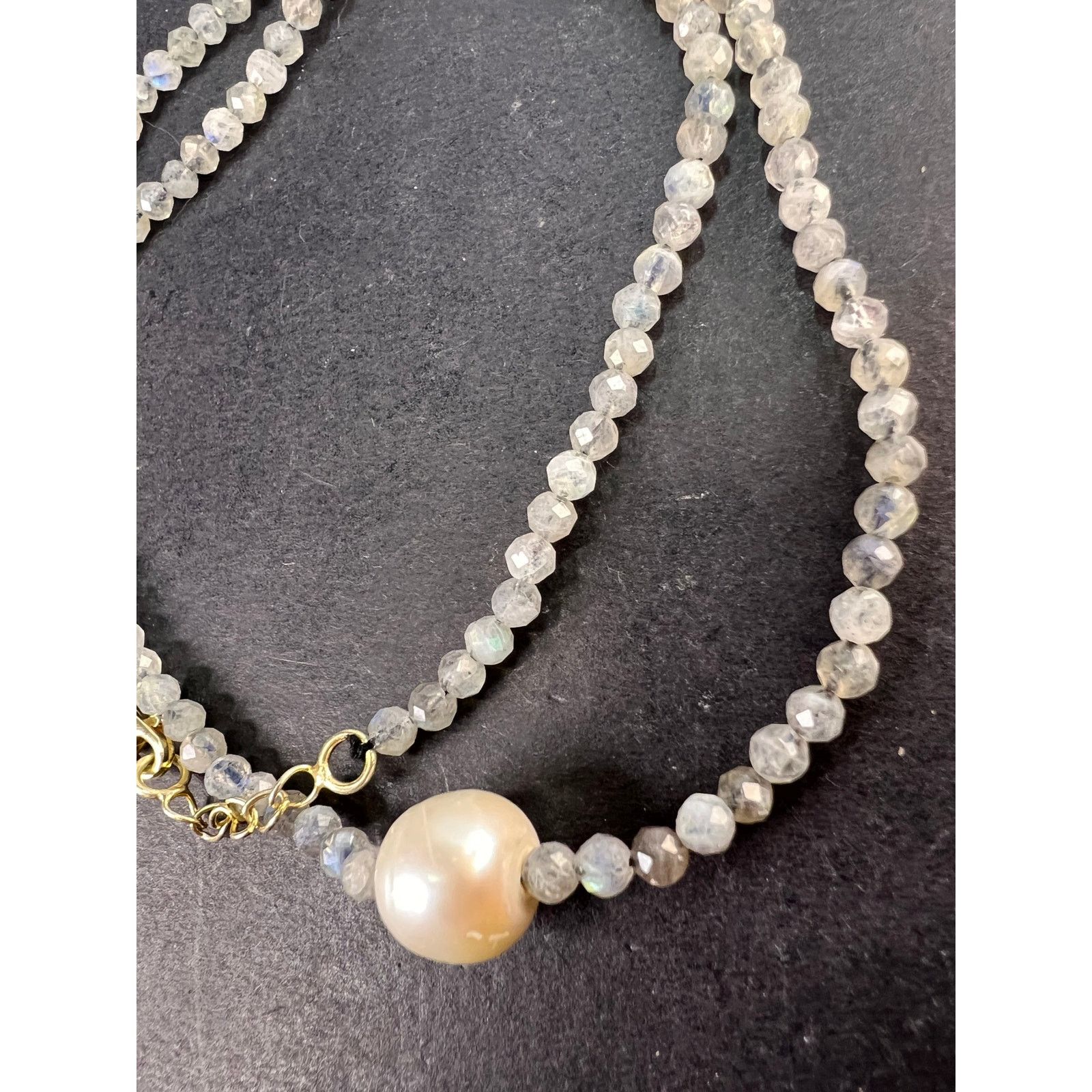 Other Labradorite and pearl necklace with sterling silver clasp Size ONE SIZE - 10 Thumbnail