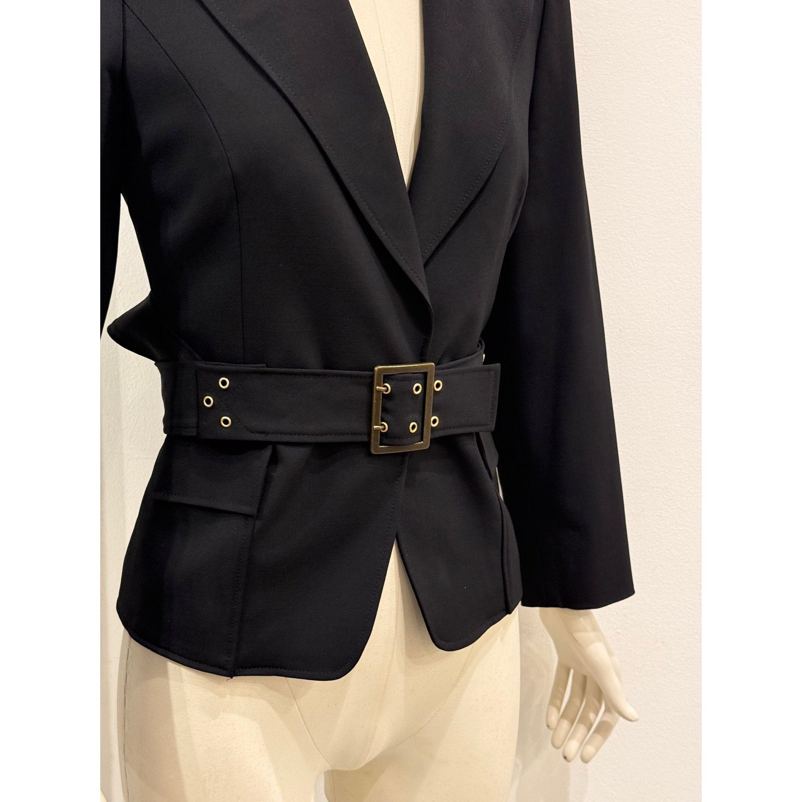 Gucci A/W2003 Gucci by Tom Ford belted military jacket Size M / US 6-8 / IT 42-44 - 3 Thumbnail