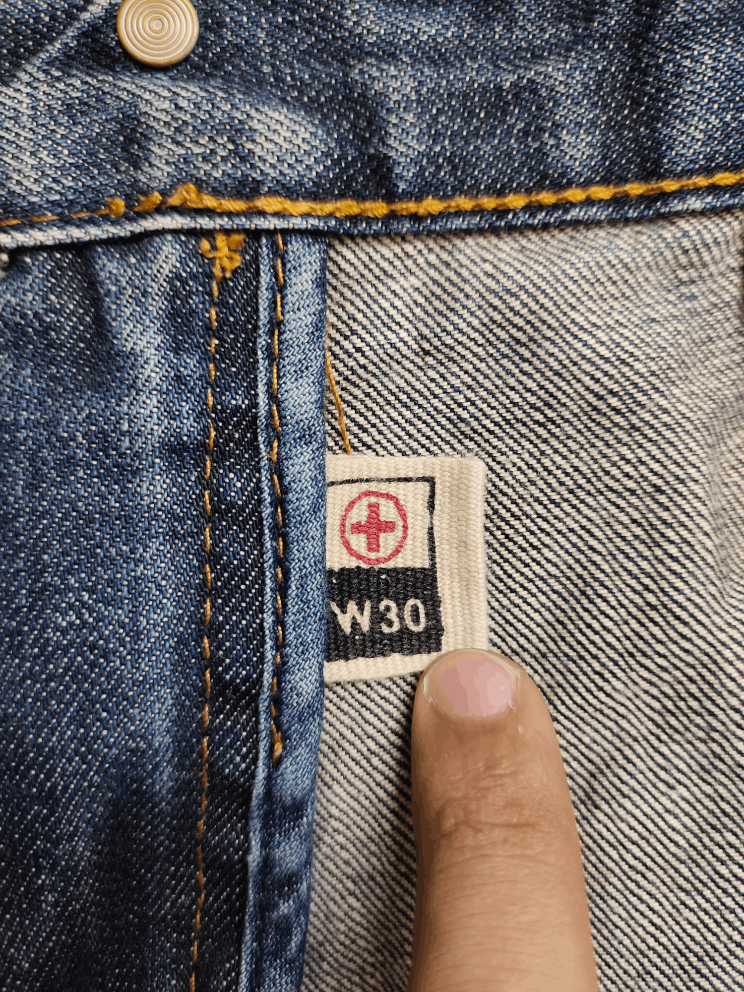 Comme des Garcons × Undercover Vintage Y2k Tough Jeansmith Clawmark Distress Faded Jeans Size US 30 / EU 46 - 18 Thumbnail
