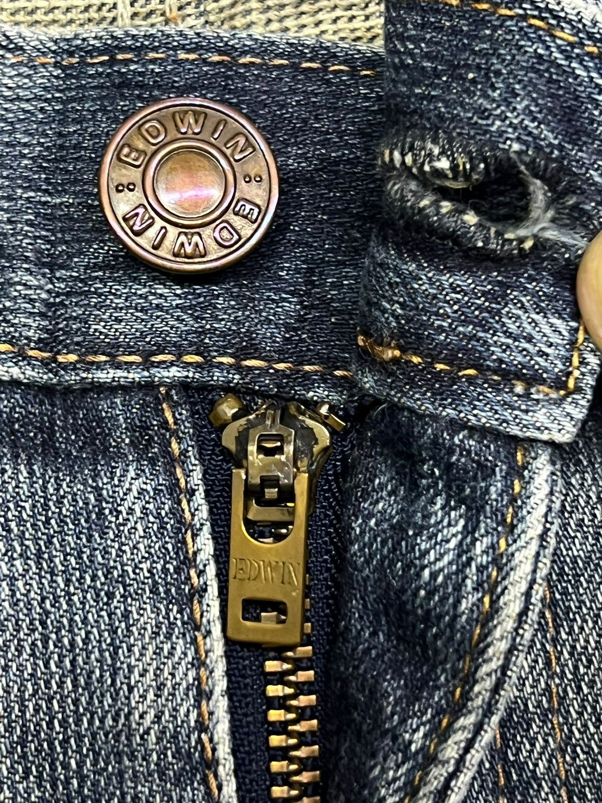 Edwin Vintage Edwin 503 Zylon - Faded Wash, Distressed Denim Size US 32 / EU 48 - 11 Thumbnail