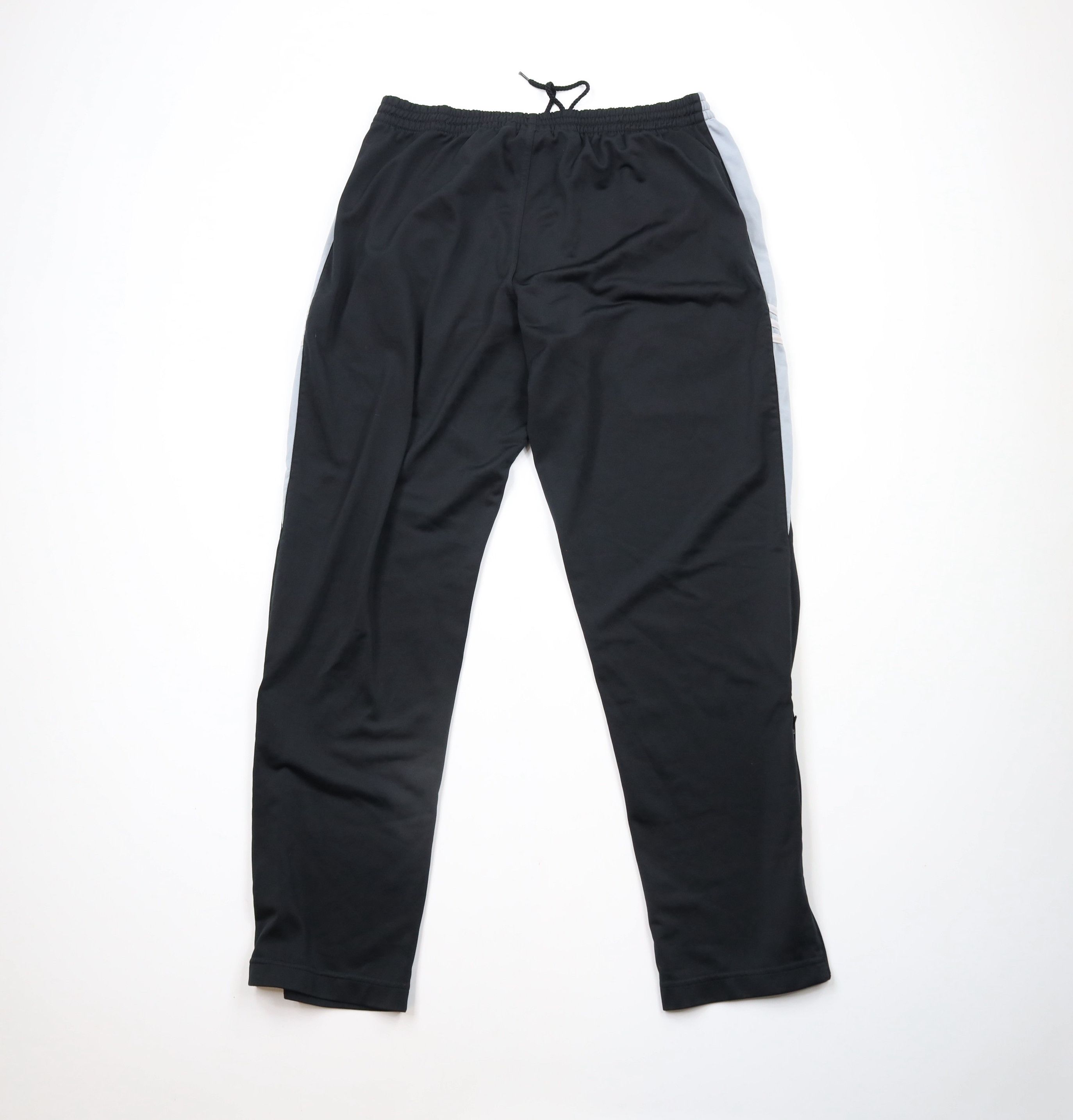 Adidas × Vintage Vintage Y2K Adidas Spell Out Wide Leg Sweatpants Black Size US 34 / EU 50 - 12 Thumbnail